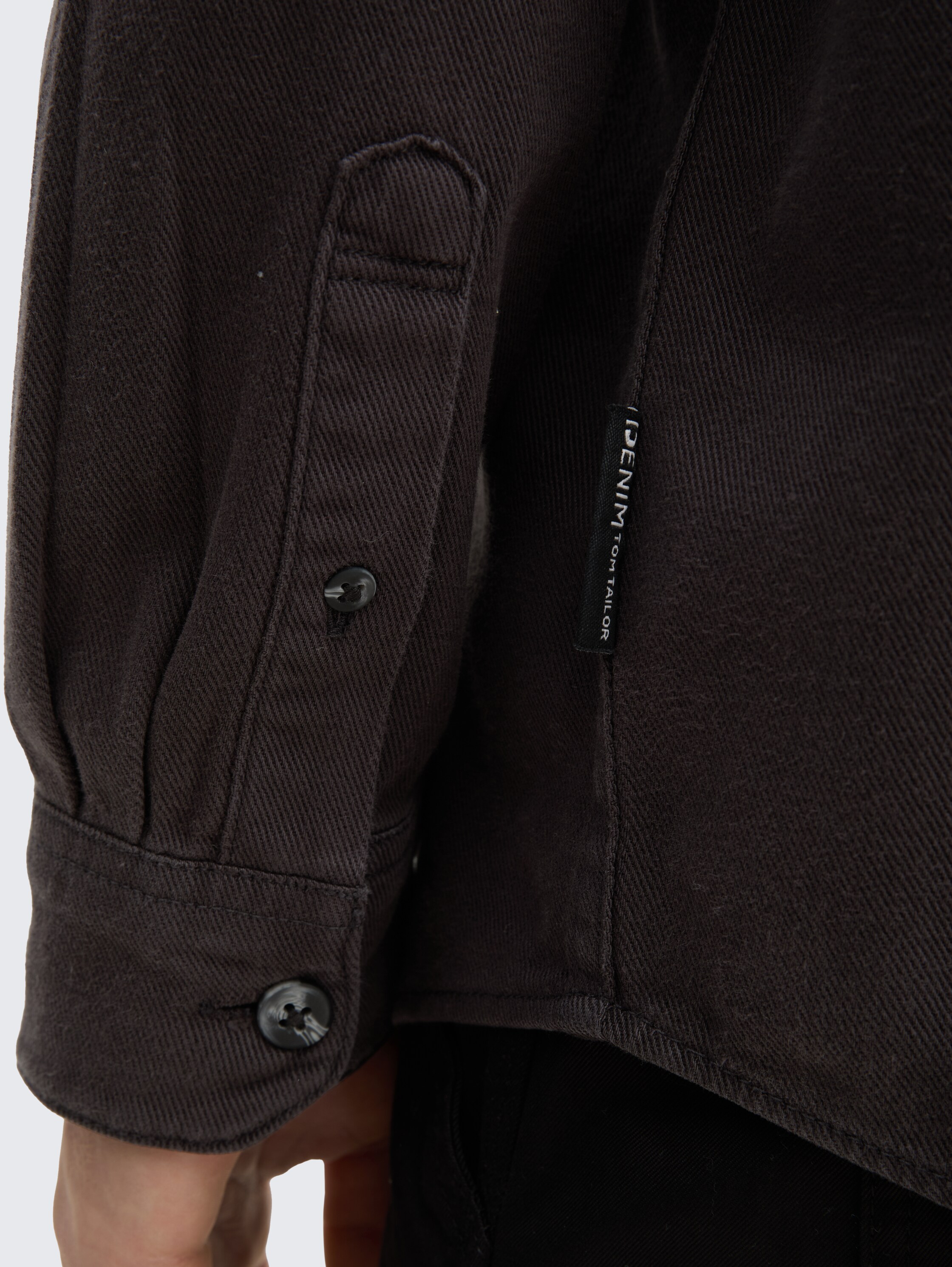 Relaxed Fit Hemd mit Brusttasche - coal_grey_1 - 