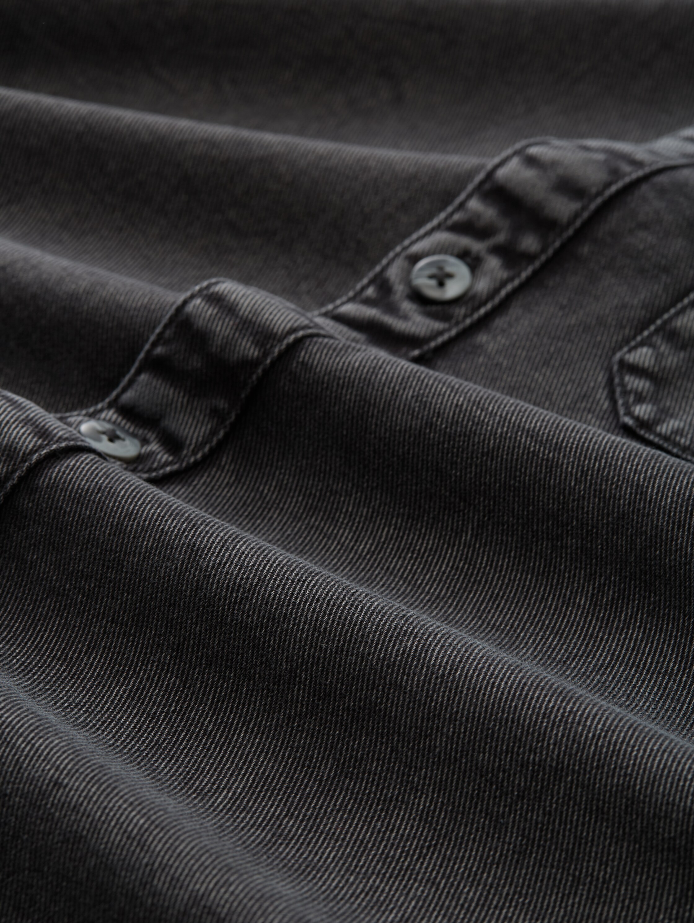 Relaxed Fit Hemd mit Brusttasche - black - 