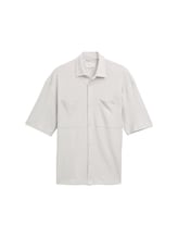 Ausgewählt, Oversize Kurzarmhemd mit Brusttaschen von Tom Tailor, grau