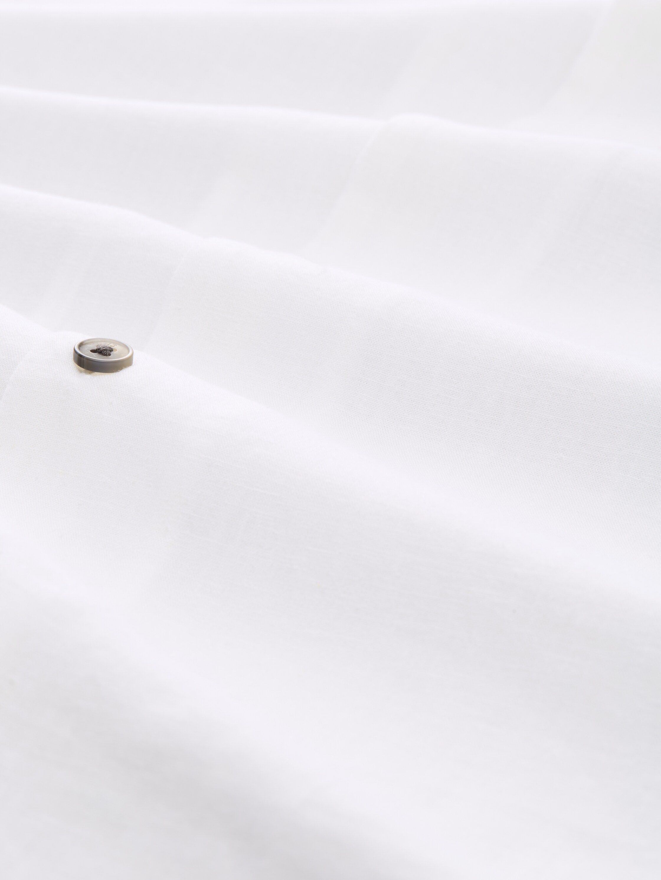 Relaxed Fit Kurzarmhemd mit Leinenanteil - white - 