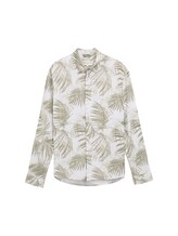 Ausgewählt, Relaxed Fit Hemd mit Leinenanteil von Tom Tailor, grün