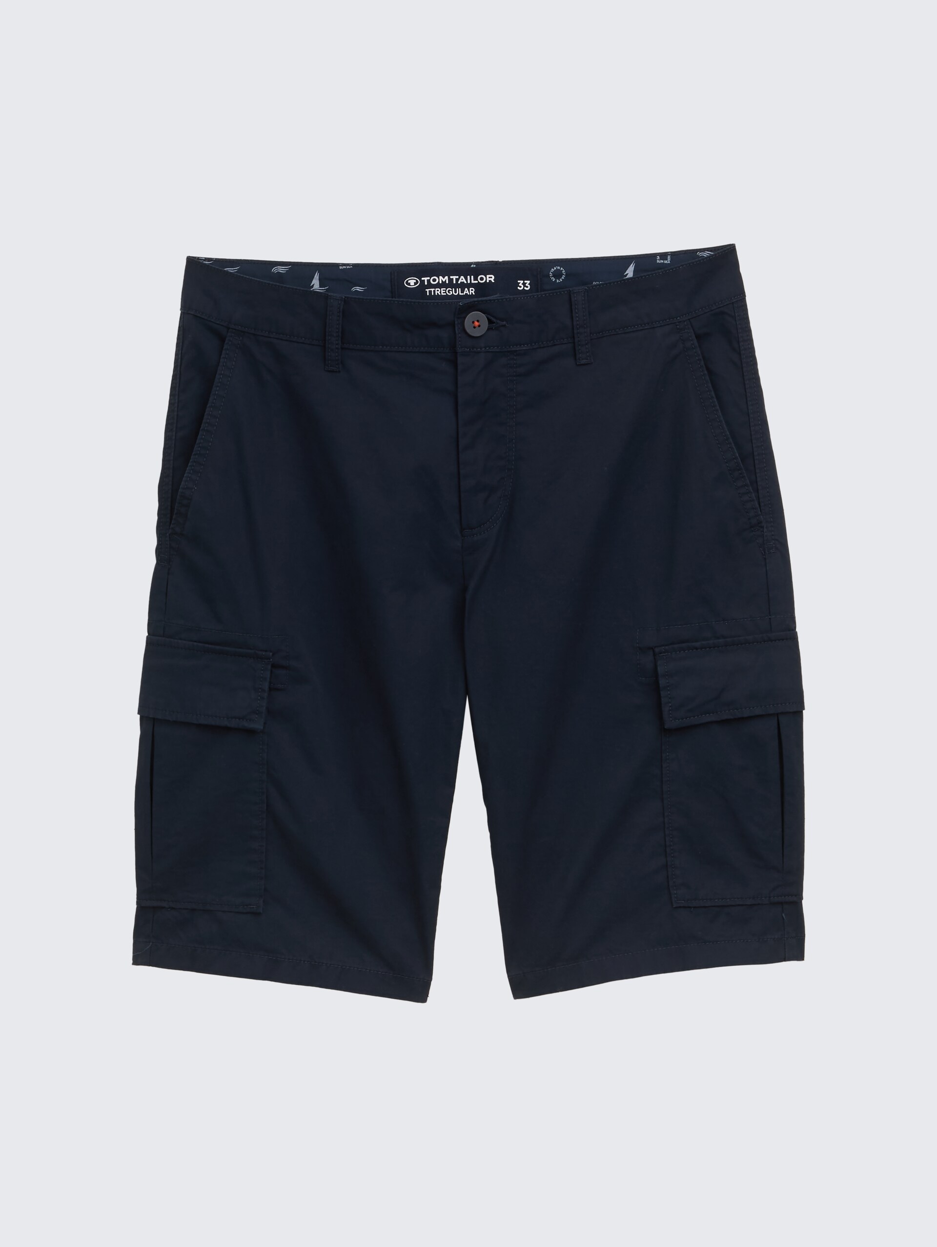 Regular Cargo Shorts aus Baumwolle - sky captain blue - Vorder-Produkt-Ansicht