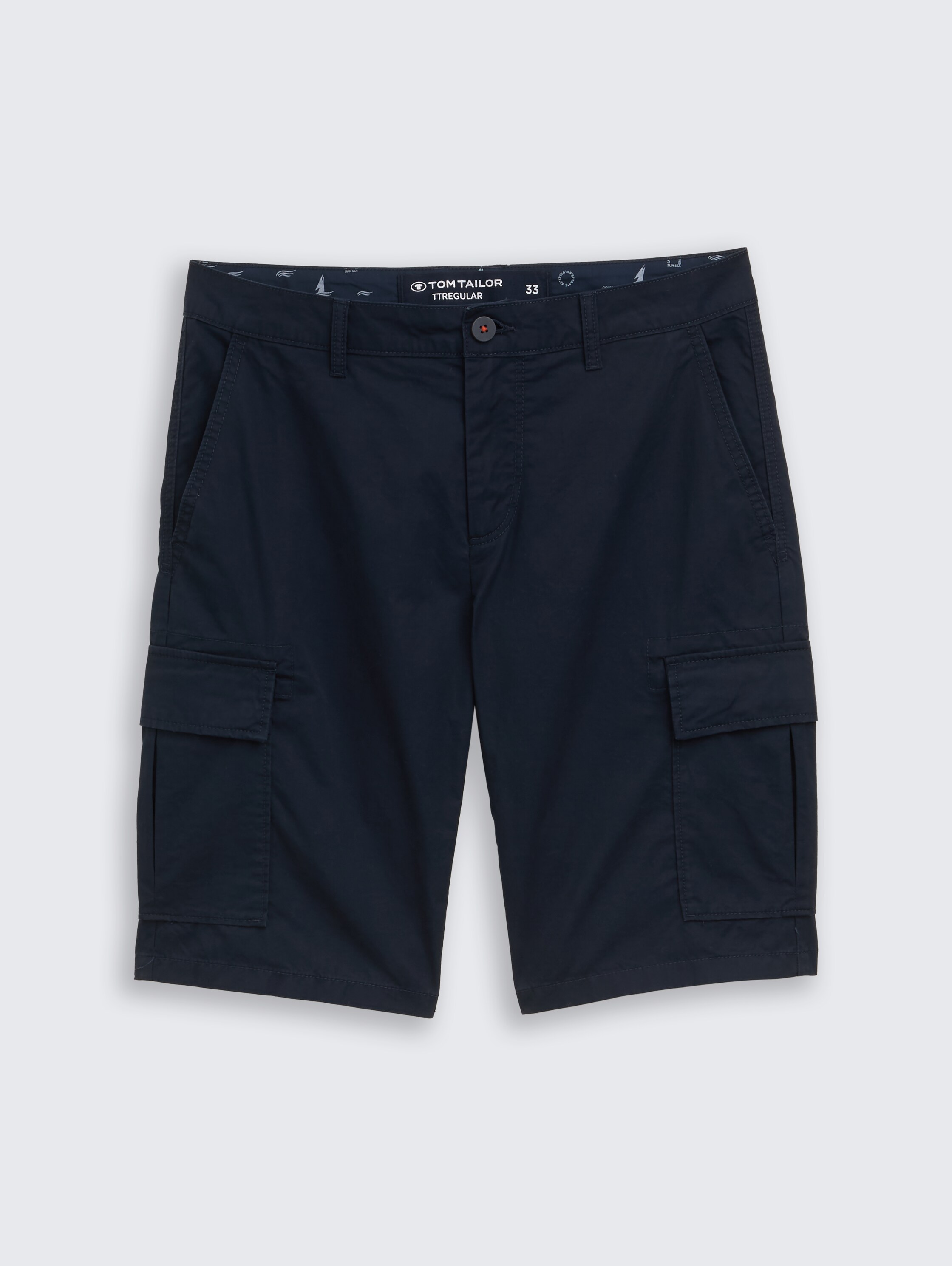 Regular cotton cargo shorts - sky_captain_blue_1 - 