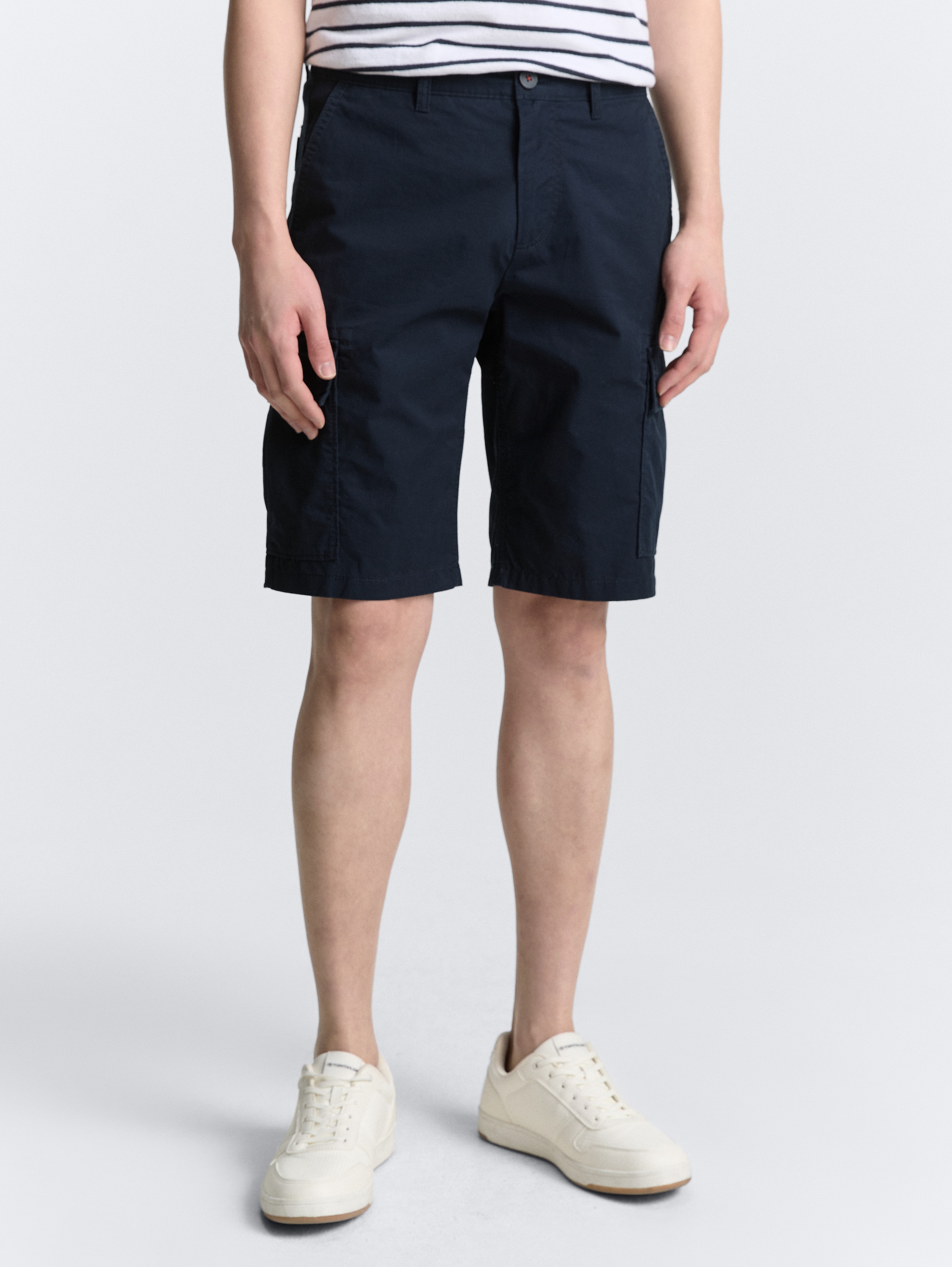 Regular cotton cargo shorts - sky_captain_blue_1 - 