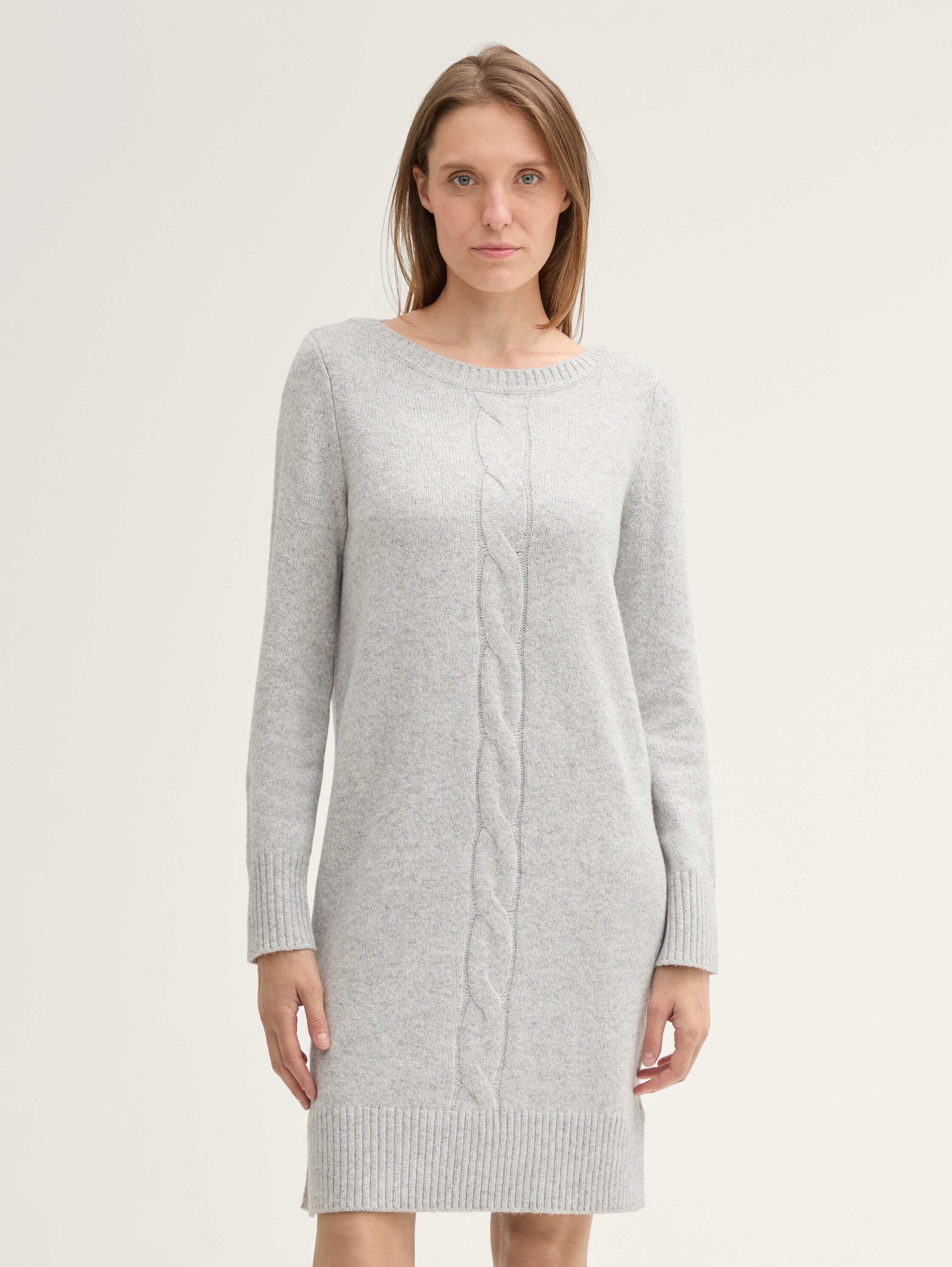 Strickkleid mit Zopfmuster - 2