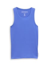 Nicht ausgewählt, Basic Ripp Top von Tom Tailor, blau