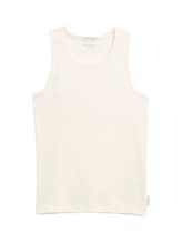Non sélectionné, Top basique côtelé en coton biologique par , blanc