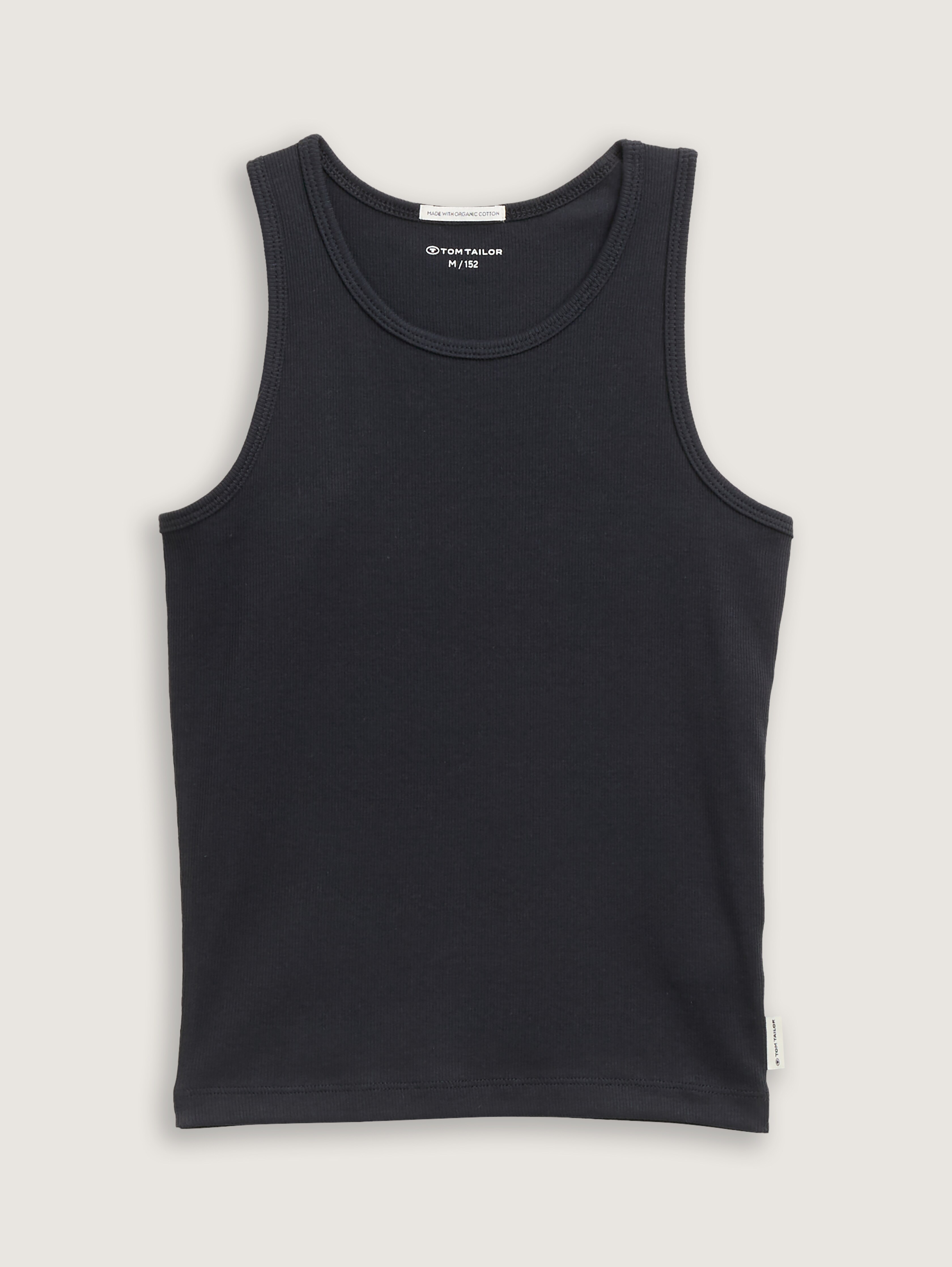 Basic Ripp Top von Teen Girls, heavy black
