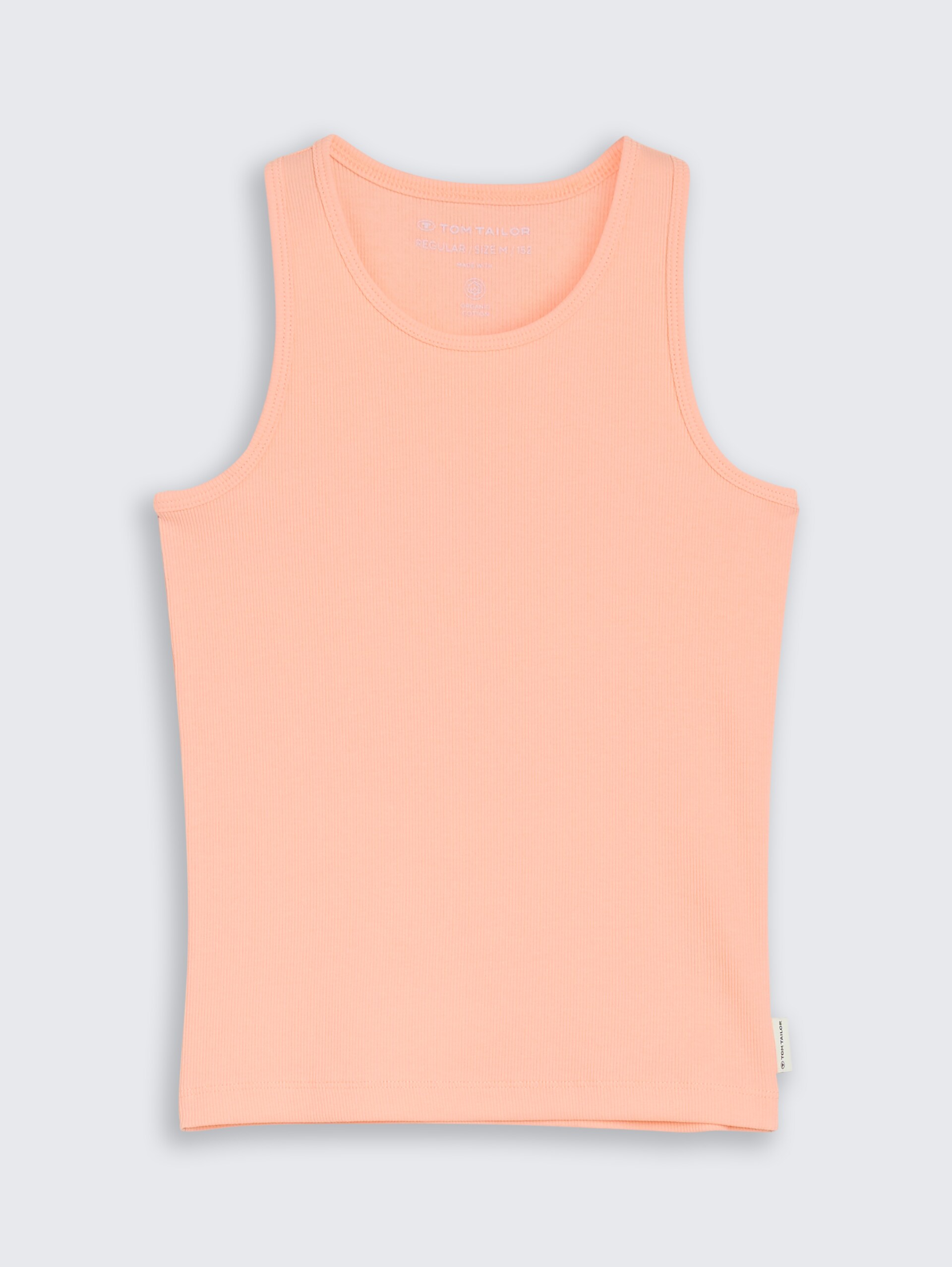Basic Ripp Top - peach bloom - Vorder-Produkt-Ansicht