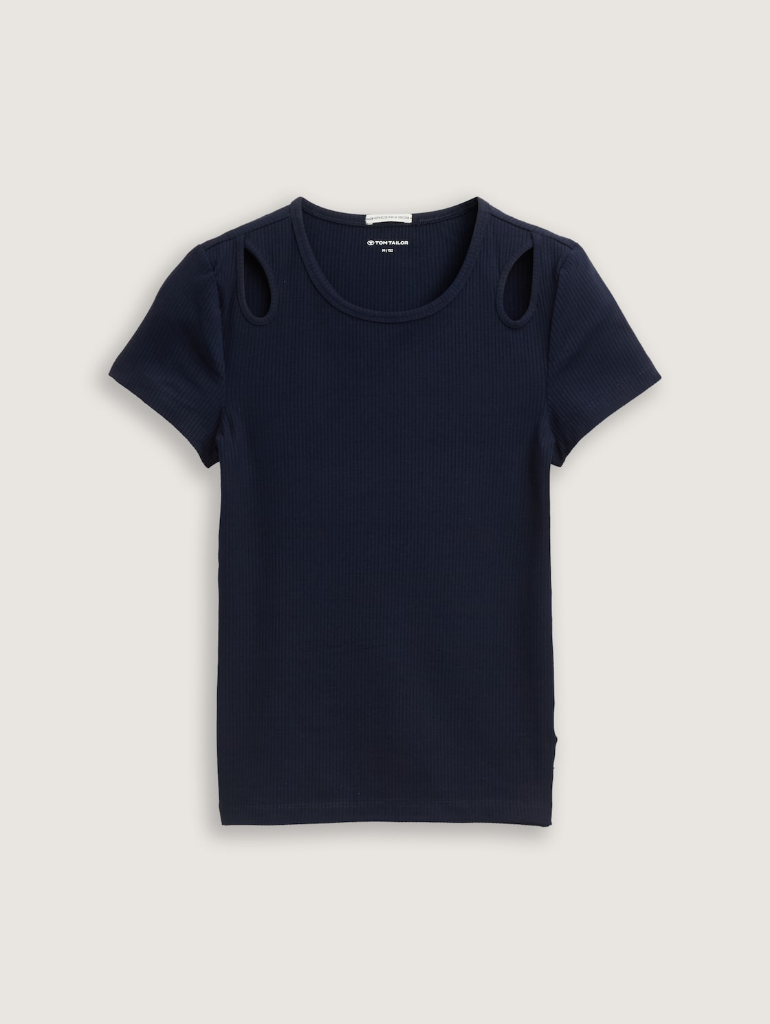 Ripp T-Shirt mit Cut-Outs - sky captain blue - Vorder-Produkt-Ansicht