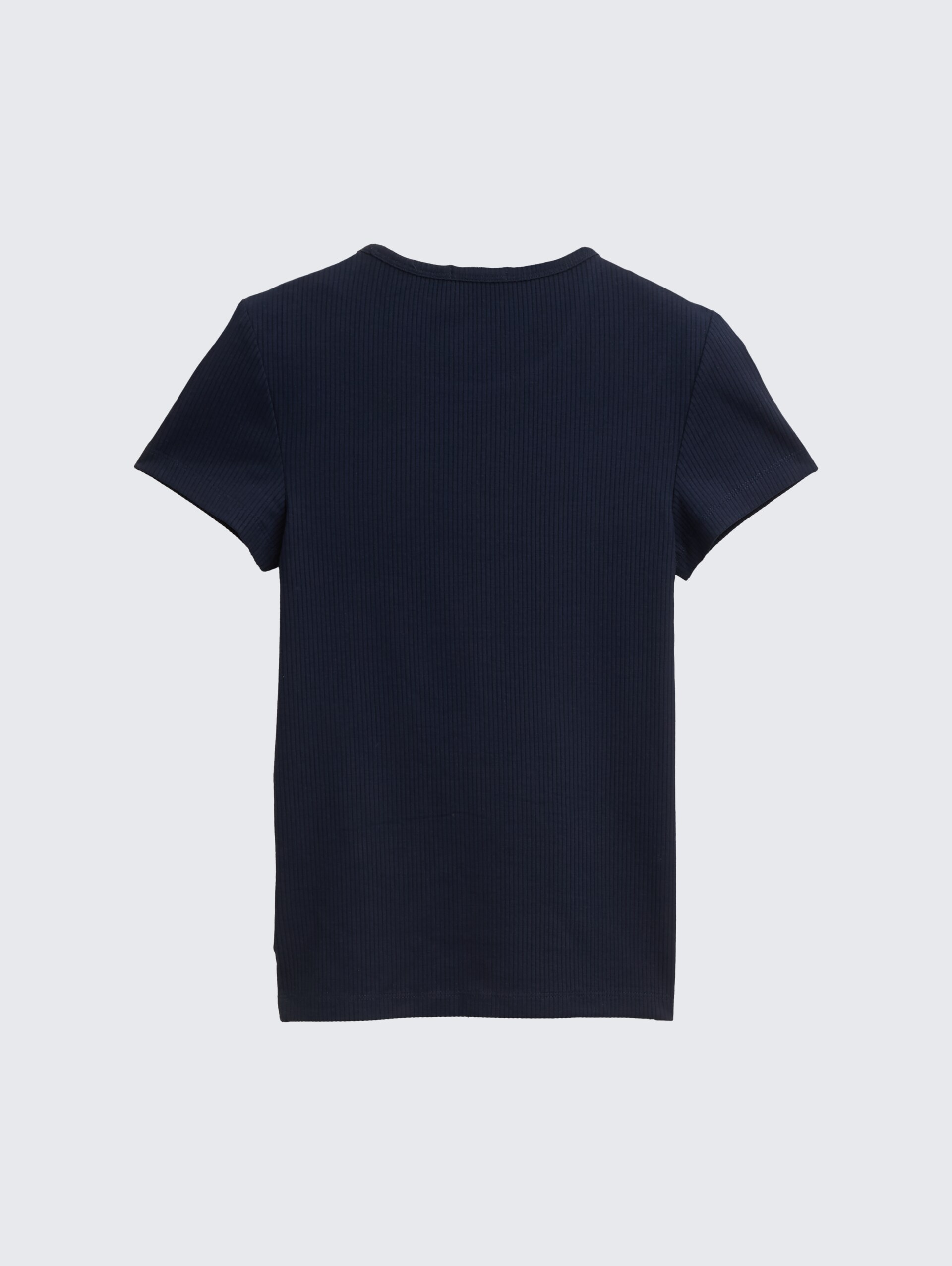 Ripp T-Shirt mit Cut-Outs - sky captain blue