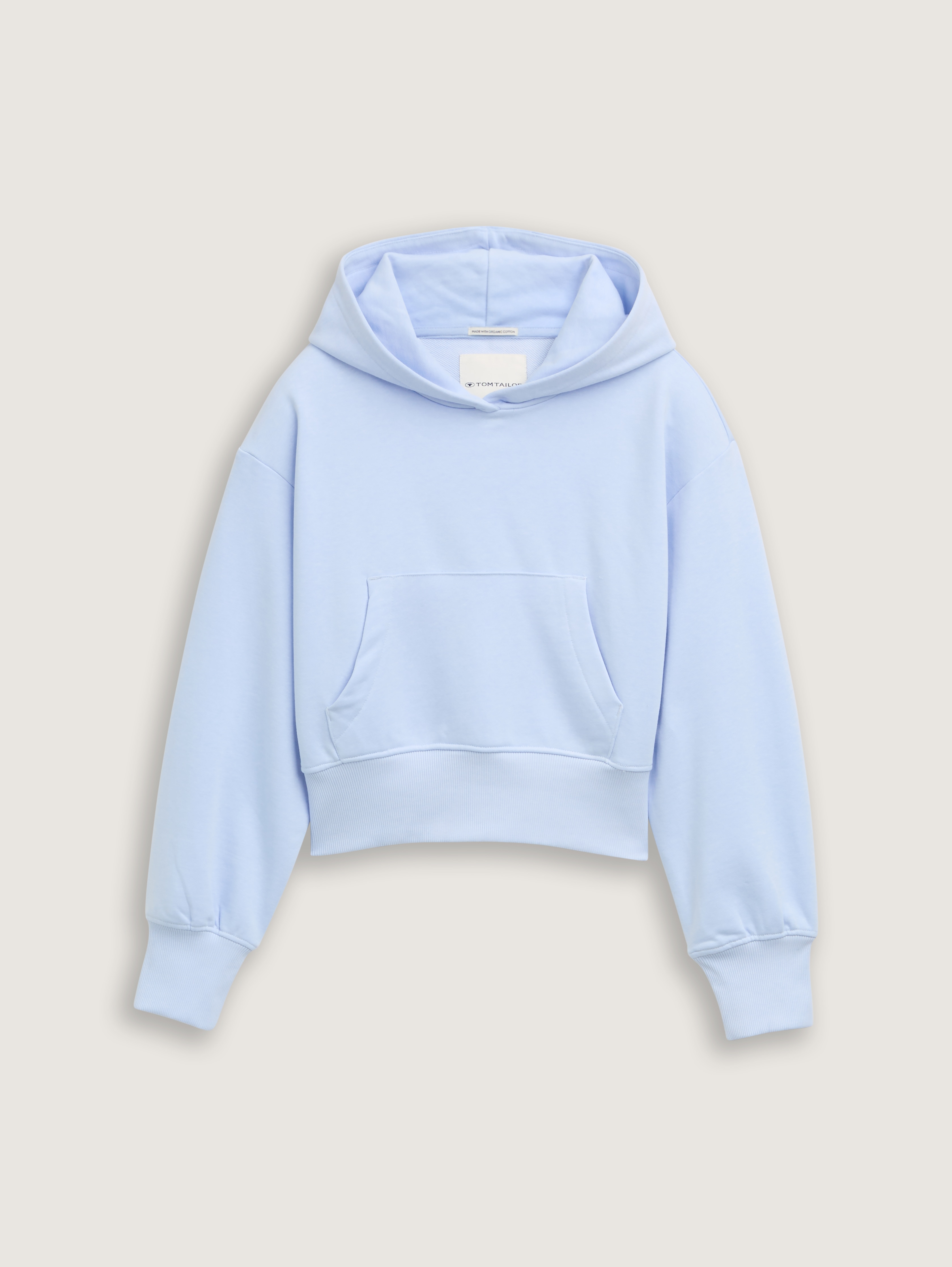 Cropped hoodie sweatshirt by Tom Tailor