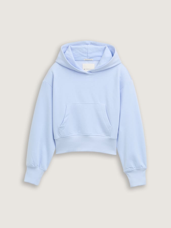 Cropped hoodie door Teen Girls, pale morning blue