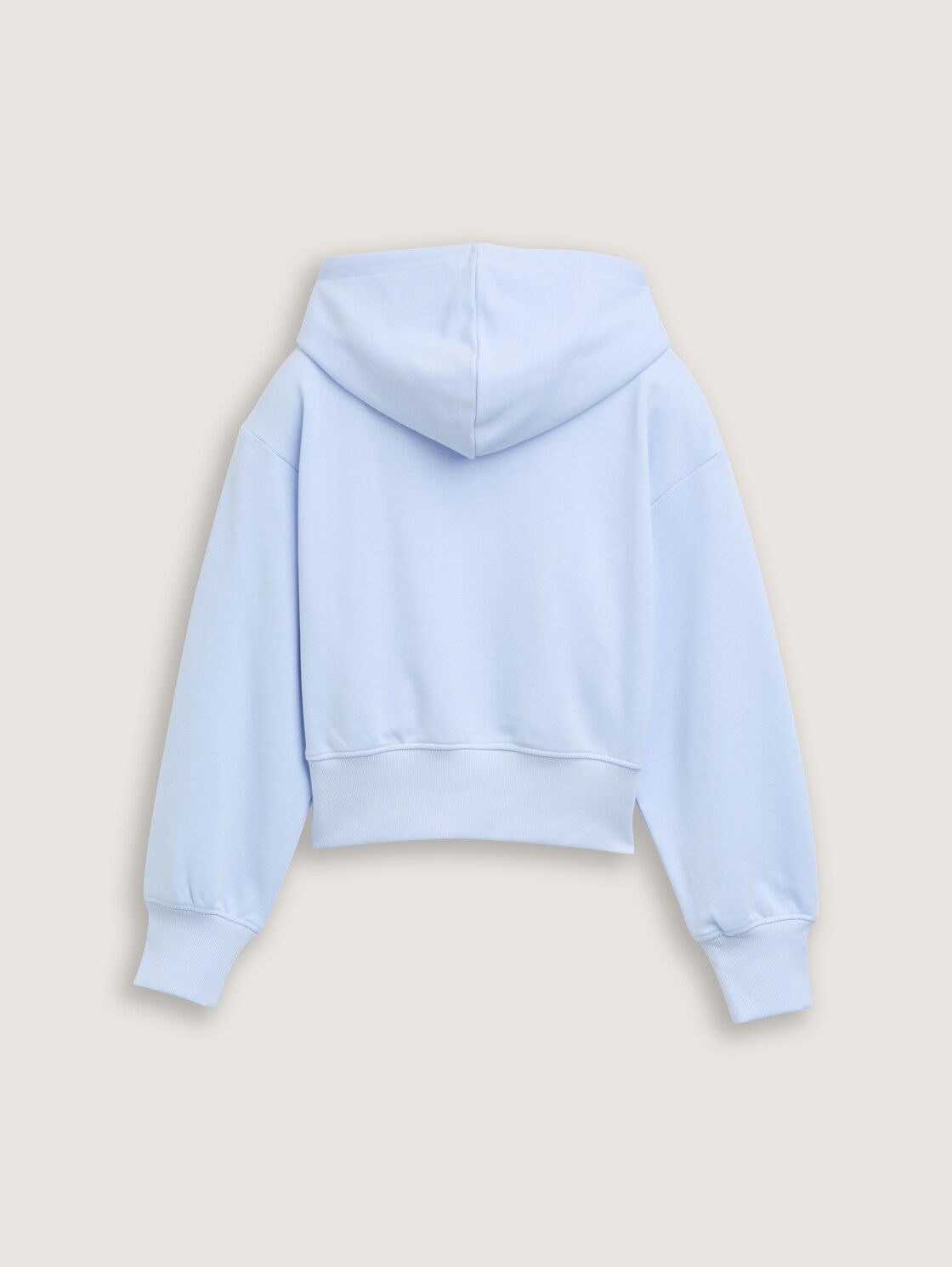 Cropped Hoodie Sweatshirt - pale morning blue