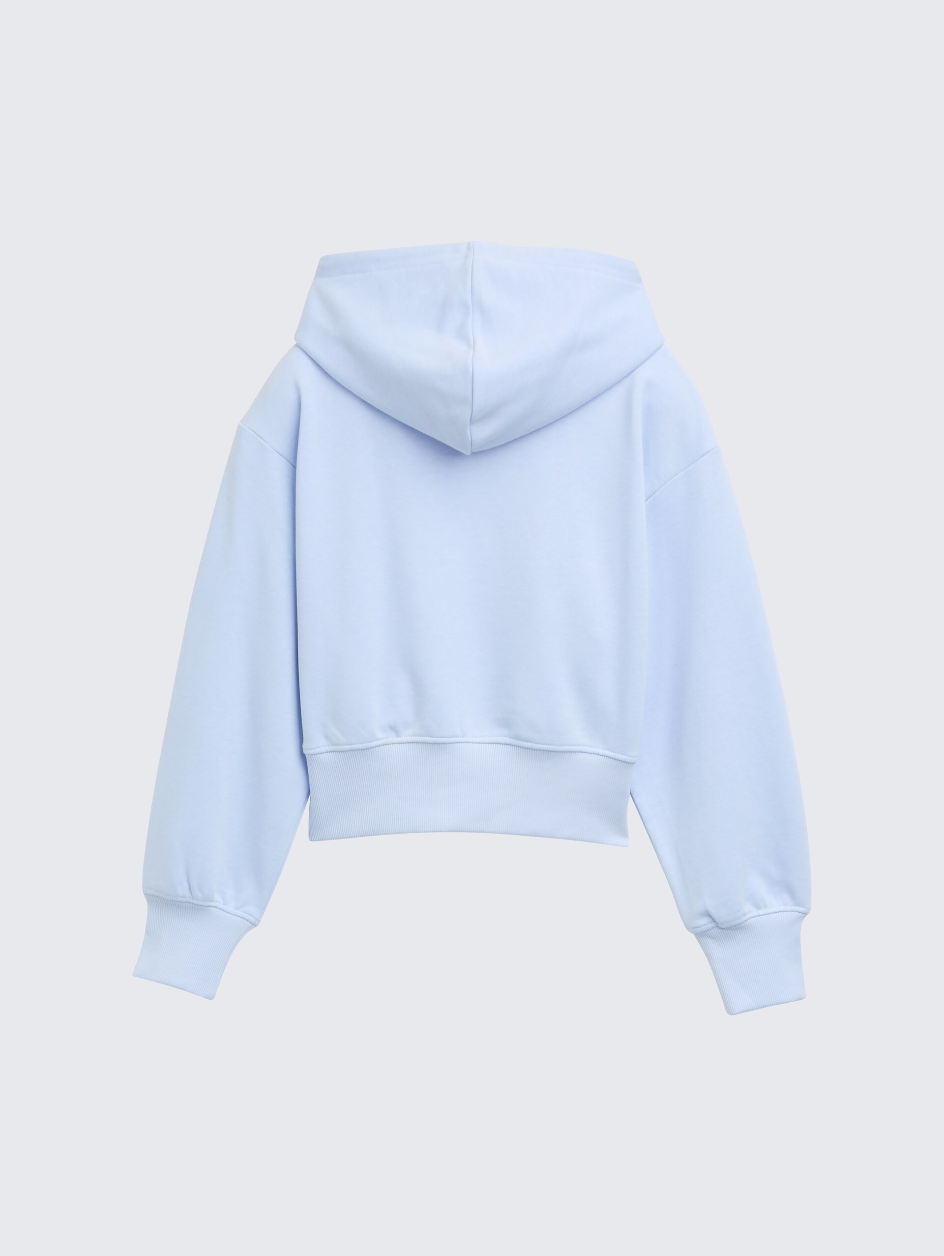 Cropped Hoodie Sweatshirt - pale morning blue
