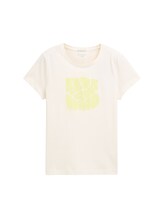 Ausgewählt, T-Shirt mit Print von Tom Tailor, weiß