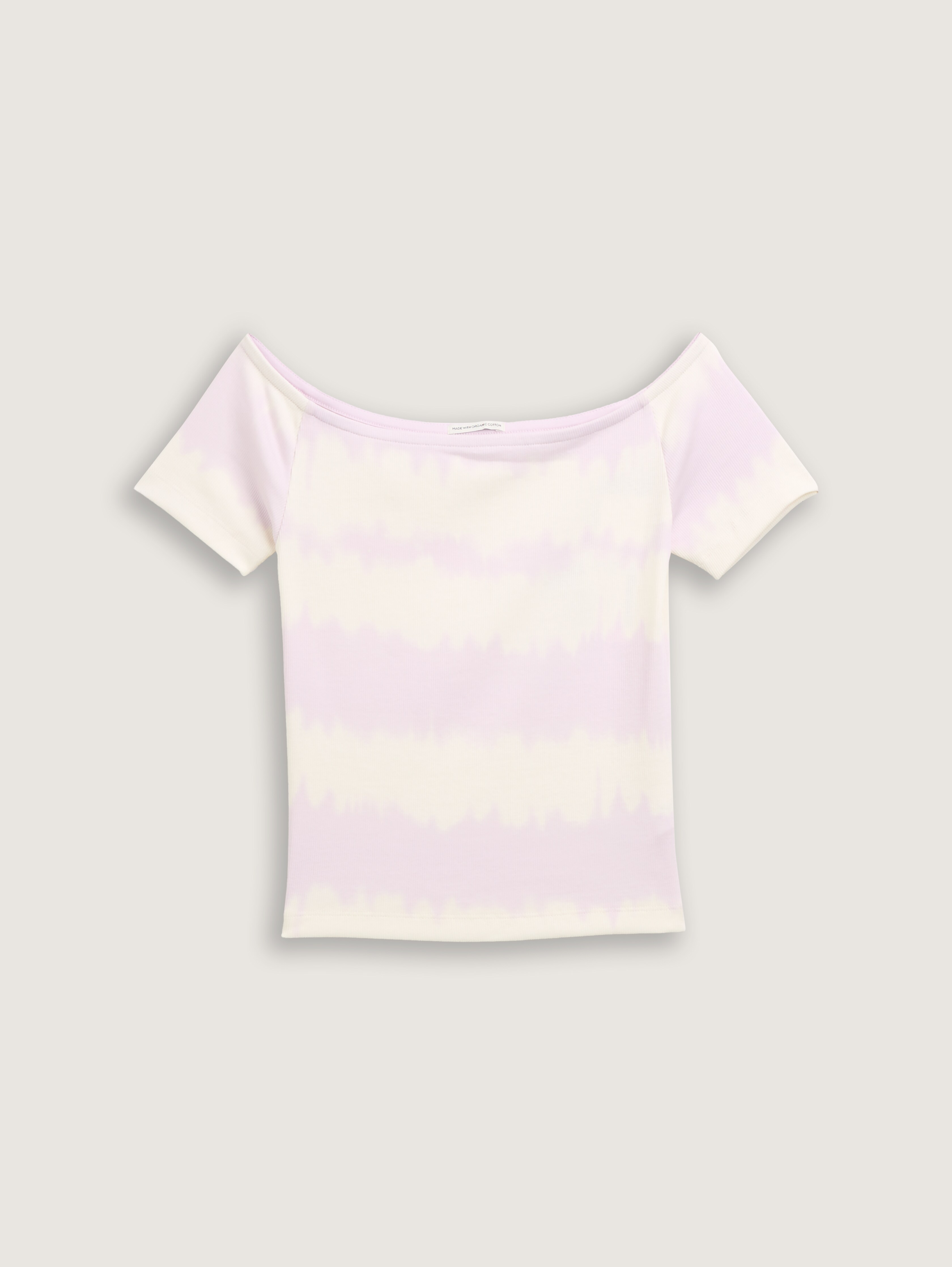 Ripp T-Shirt im Batik-Look von Teen Girls, pale spring lilac tie dye