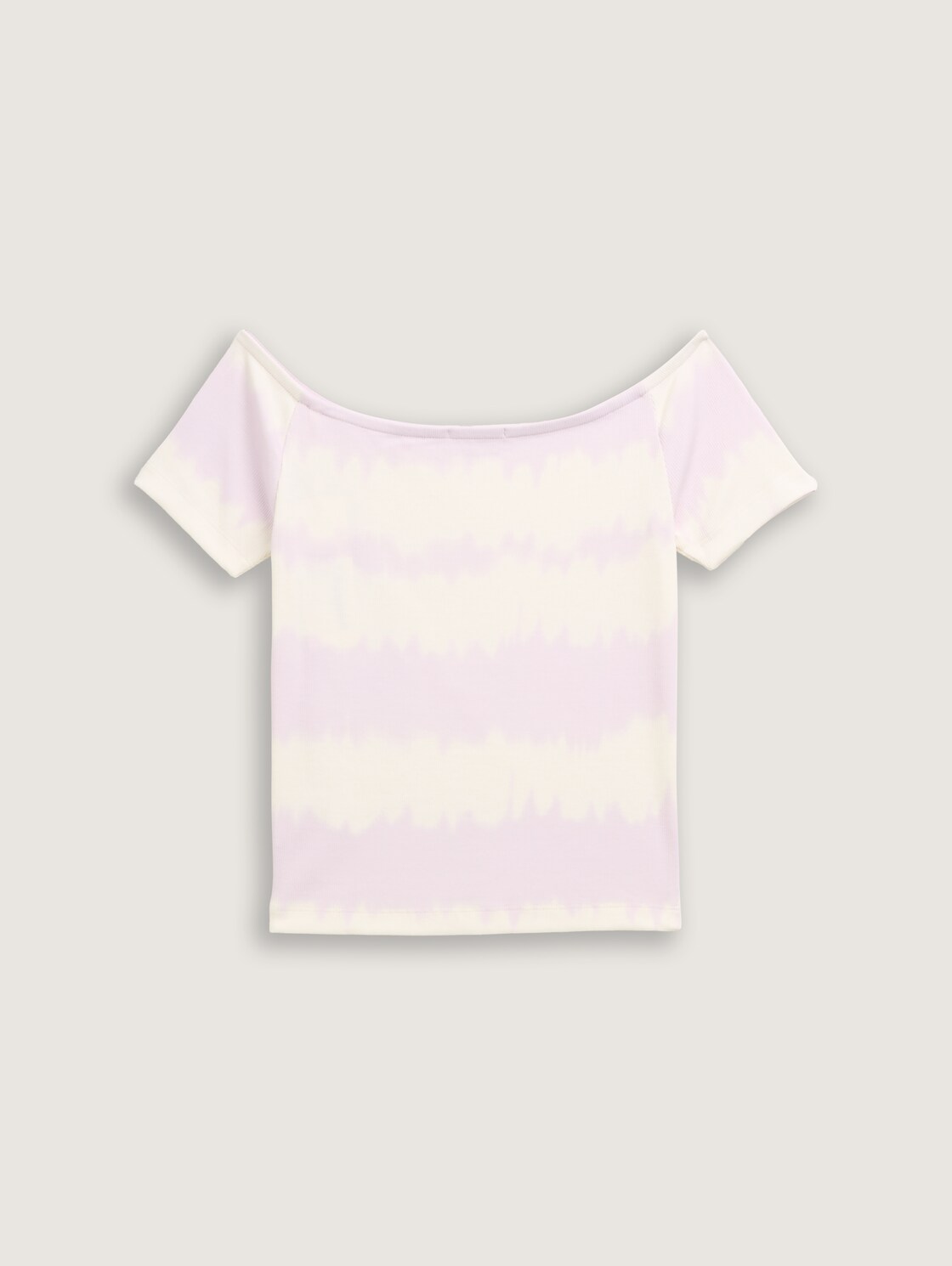Ripp T-Shirt im Batik-Look - pale spring lilac tie dye
