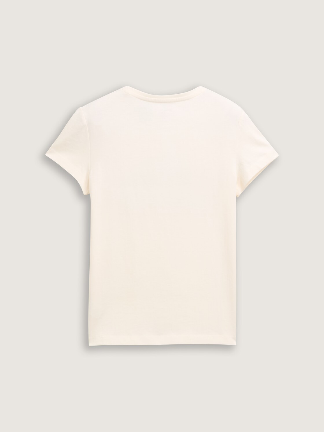 T-Shirt mit Print - Wool White