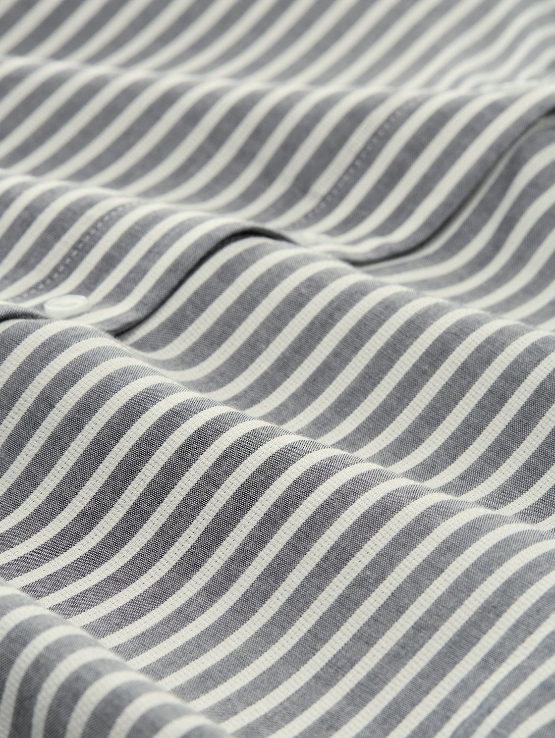 Loose Fit Bluse mit Streifenmuster - navy white thin stripe - Material-Ansicht