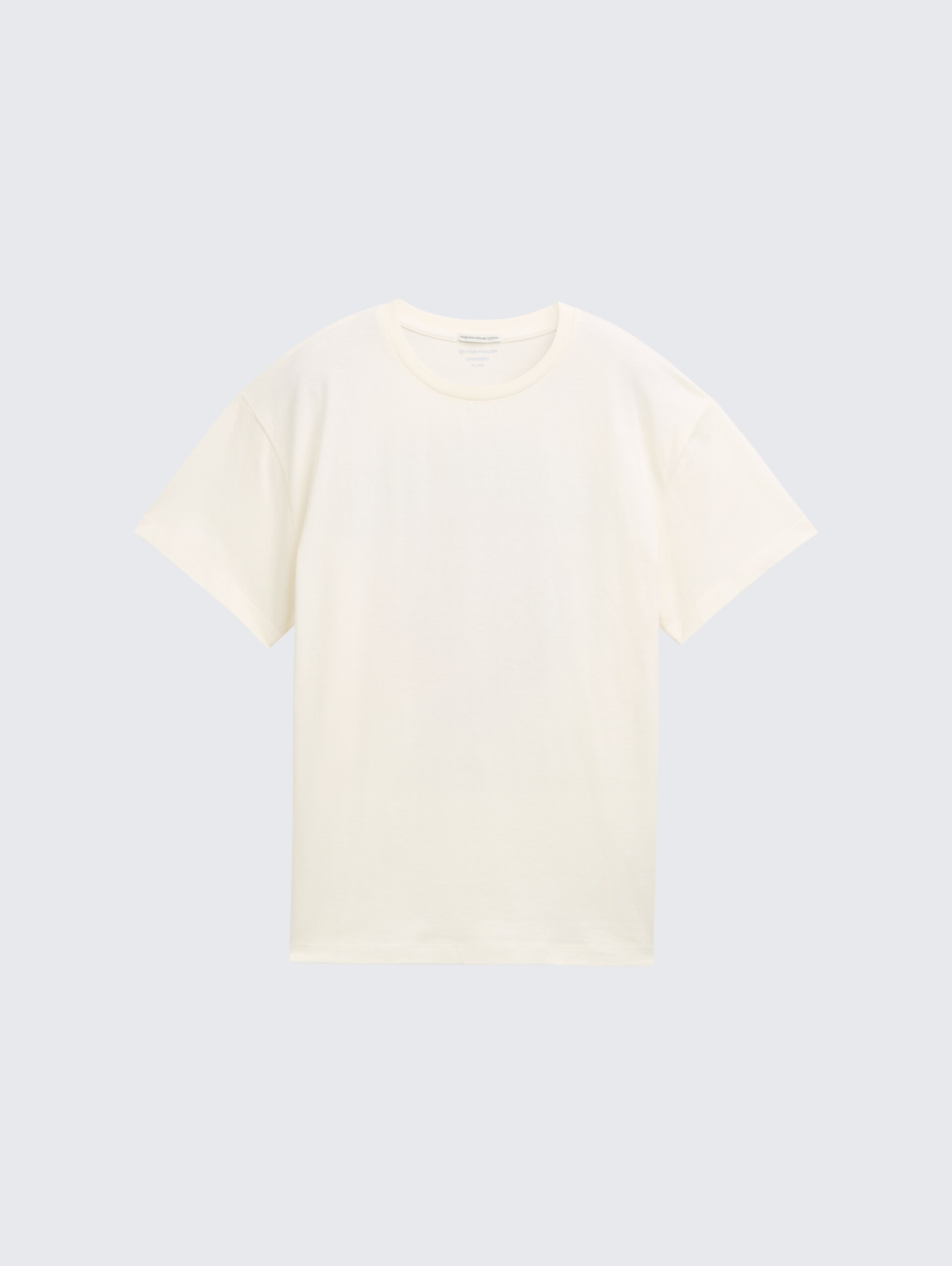 T-Shirt mit Print - Wool White - Vorder-Produkt-Ansicht
