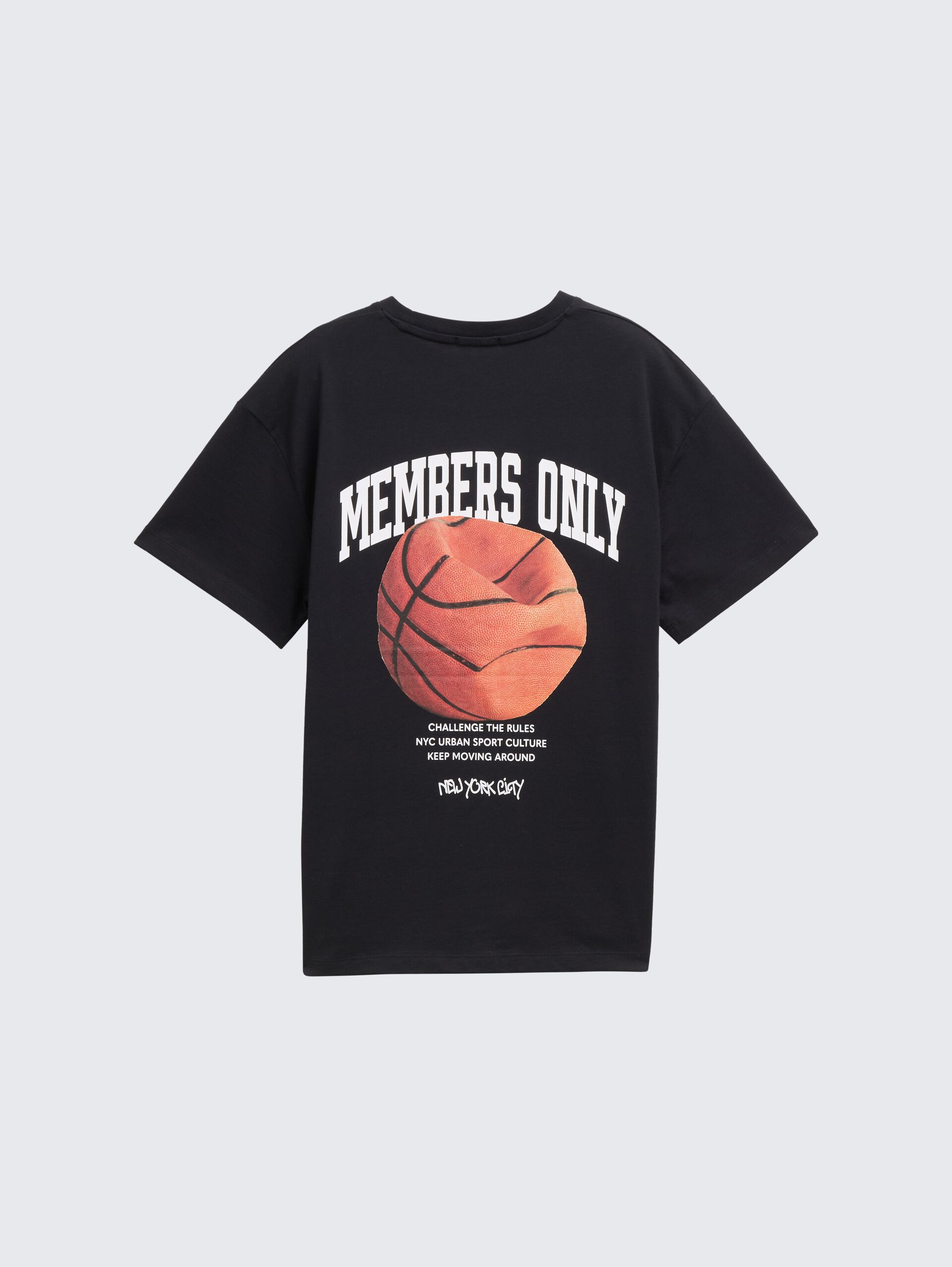T-Shirt mit Print - heavy black