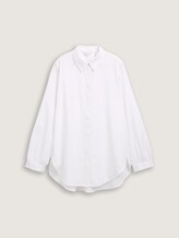 Chemisier Loose Fit - White - Vue de face du produit