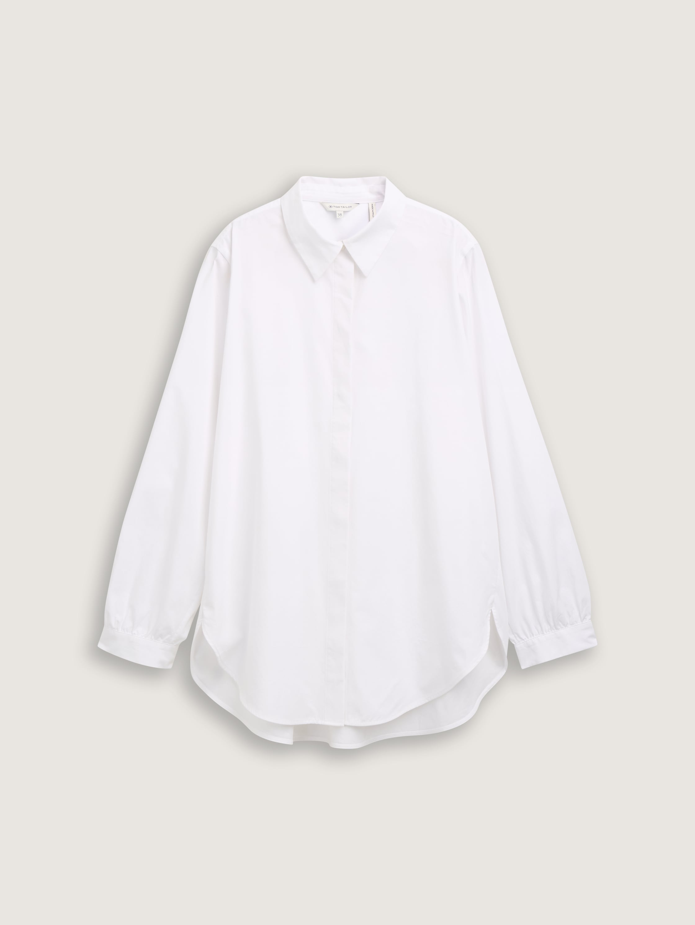 Loose Fit Hemdbluse - white - 