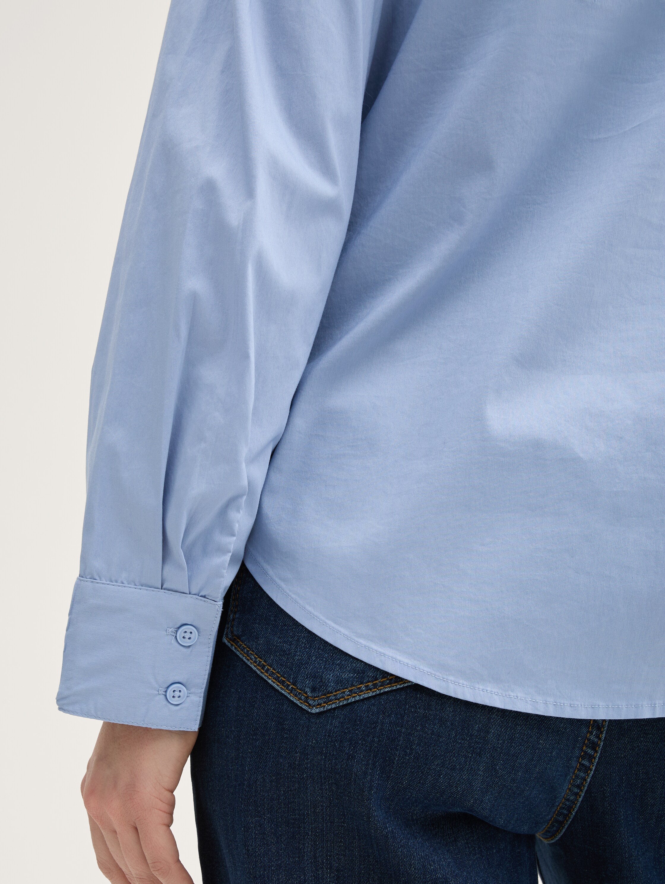 Popeline Hemdbluse - flawless_blue - 