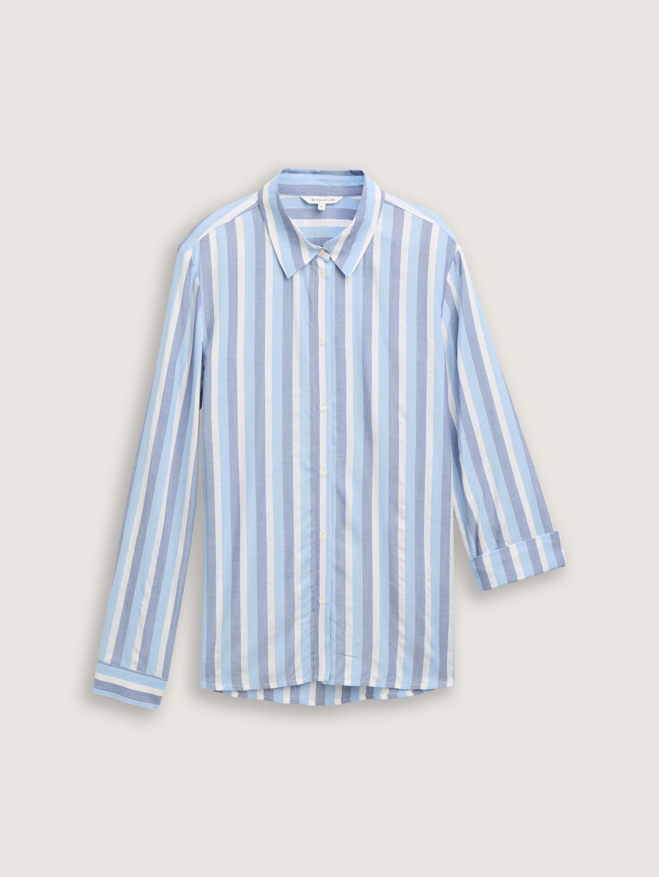 Hemdbluse mit Streifenmuster - flawless_blue_woven_stripe - 