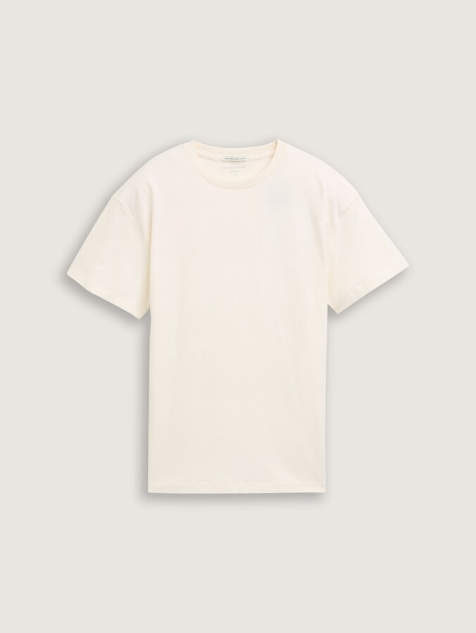 Oversized T-shirt met print op de rug door Teen Boys, Wool White
