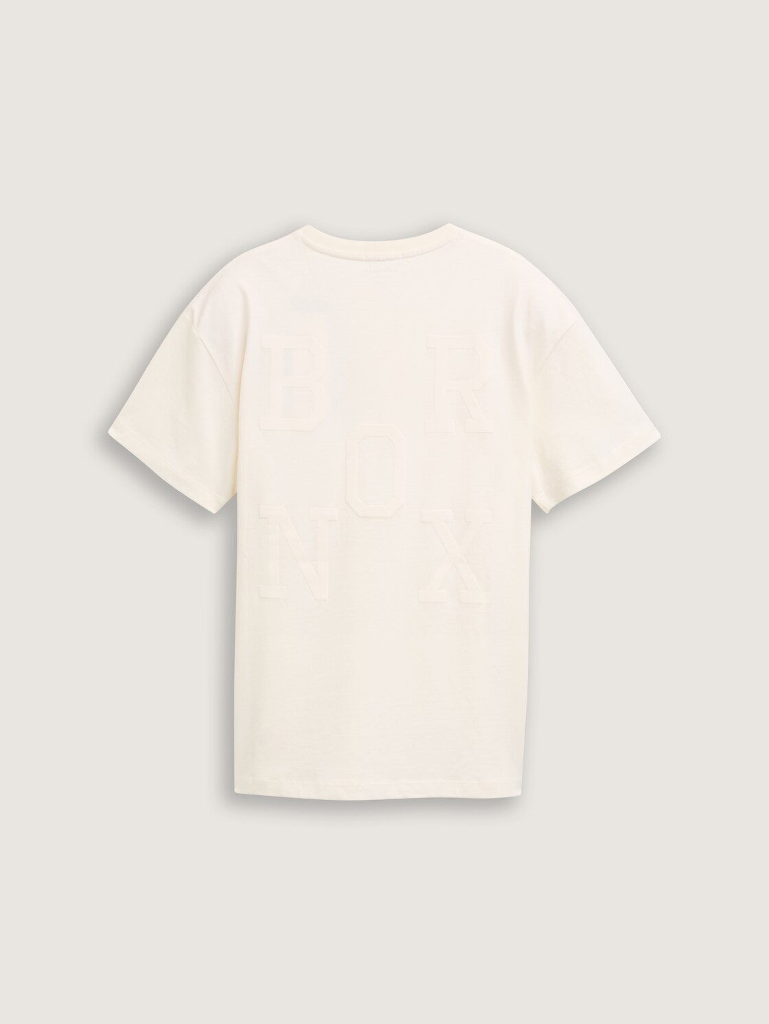 Oversize T-Shirt mit Rückenprint - Wool White