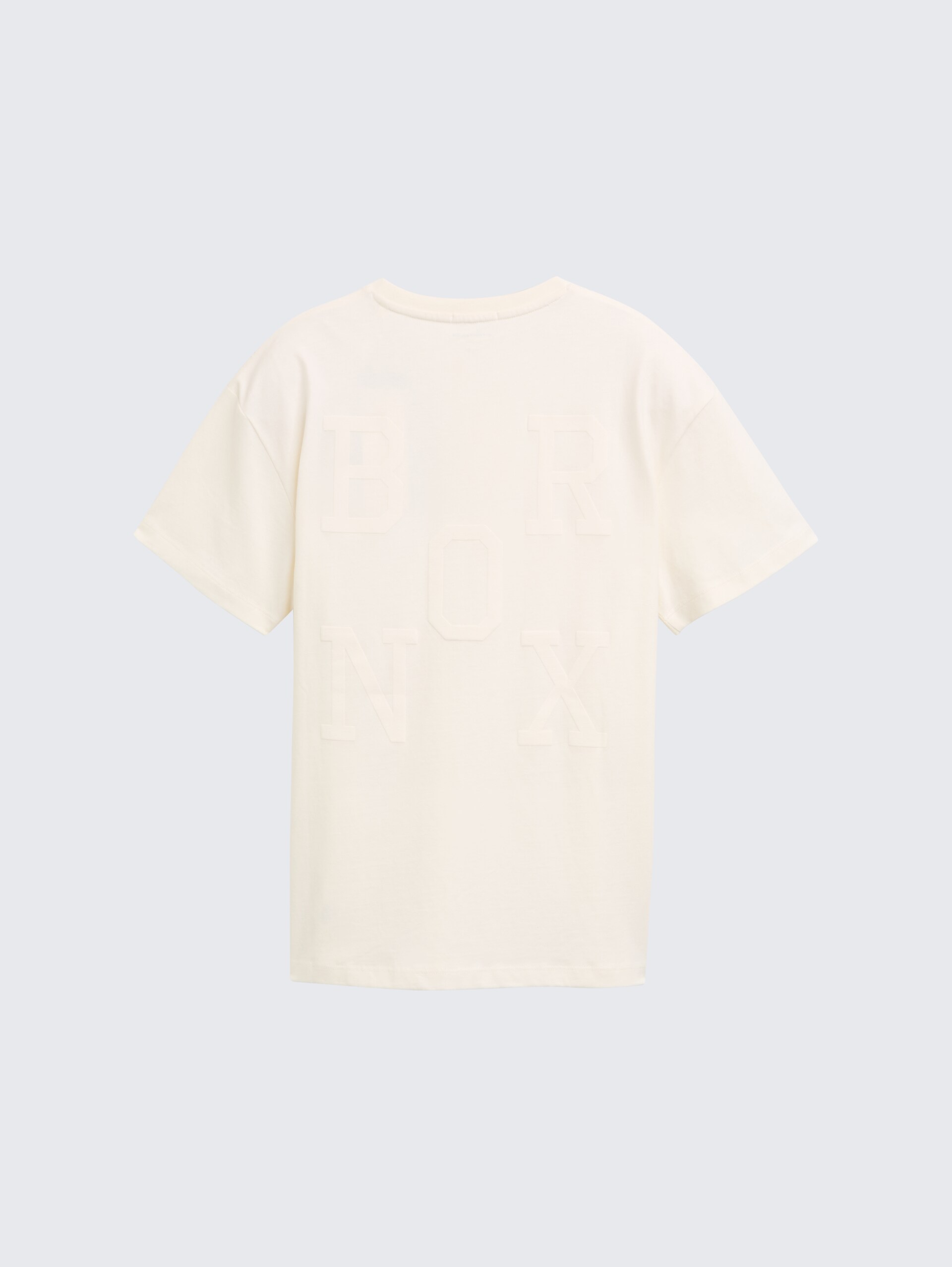 Oversize T-Shirt mit Rückenprint - Wool White