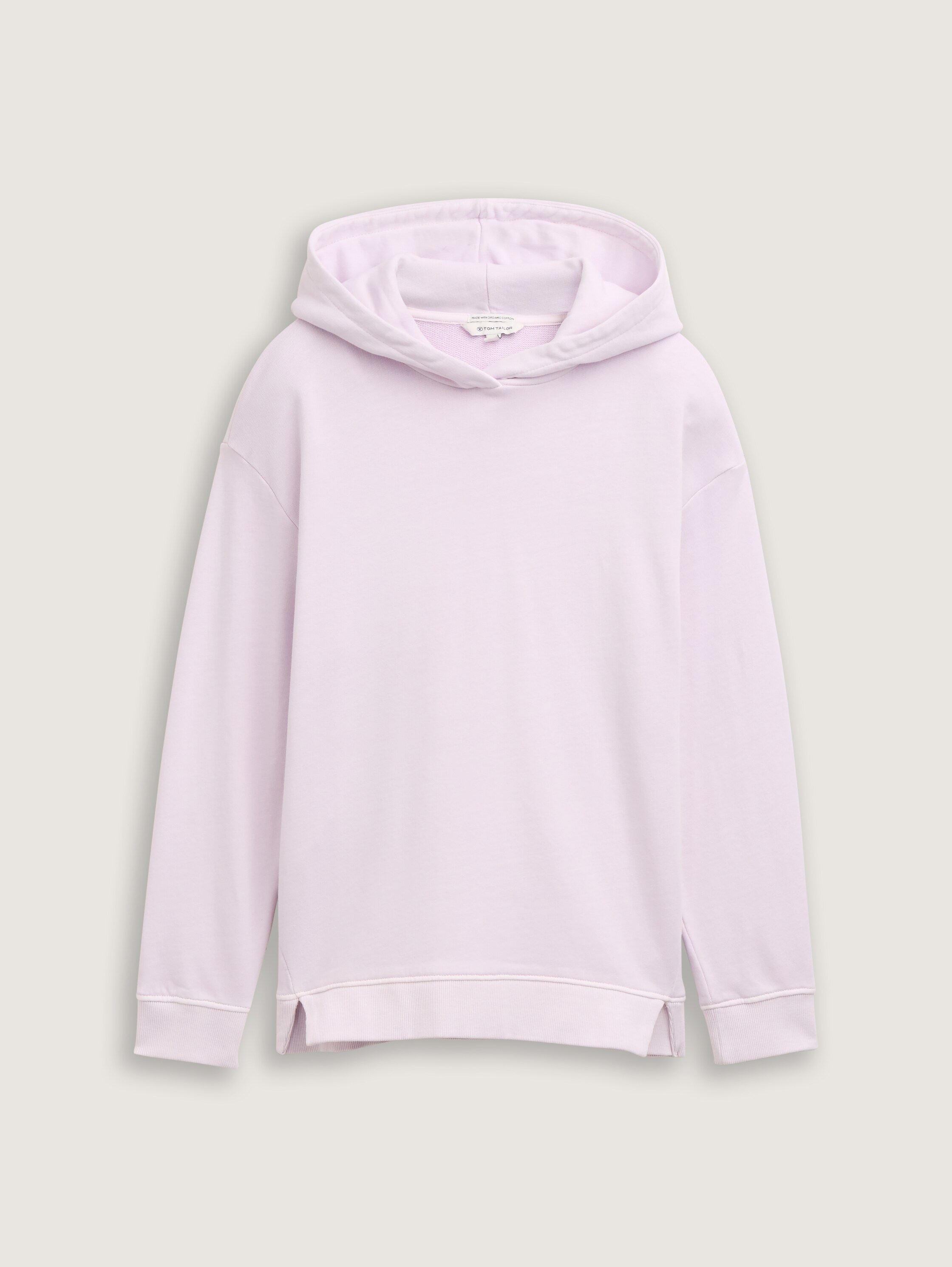 Sweat à capuche oversized avec imprimé dans le dos - pale_spring_lilac - 