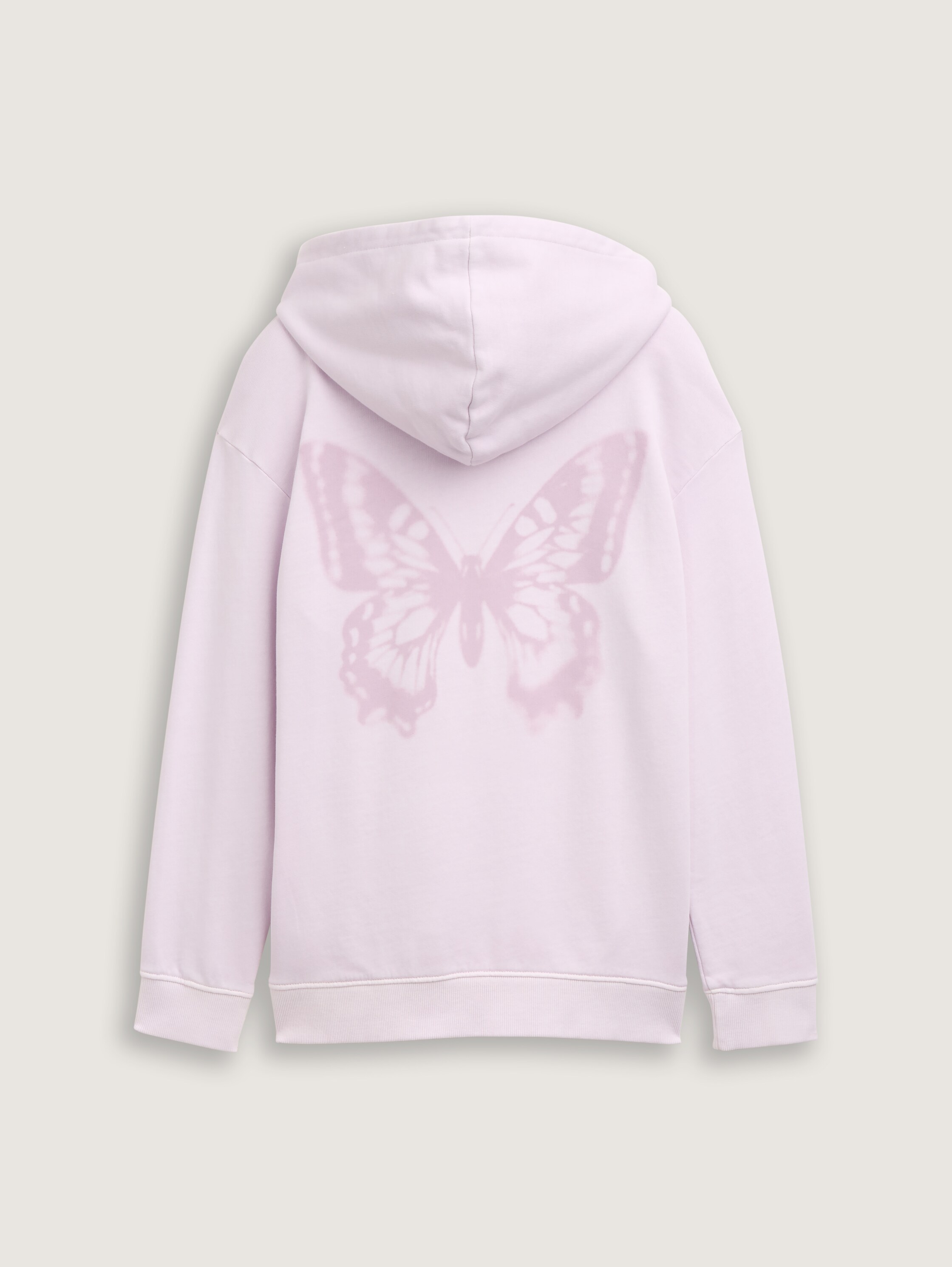 Sweat à capuche oversized avec imprimé dans le dos - pale_spring_lilac - 