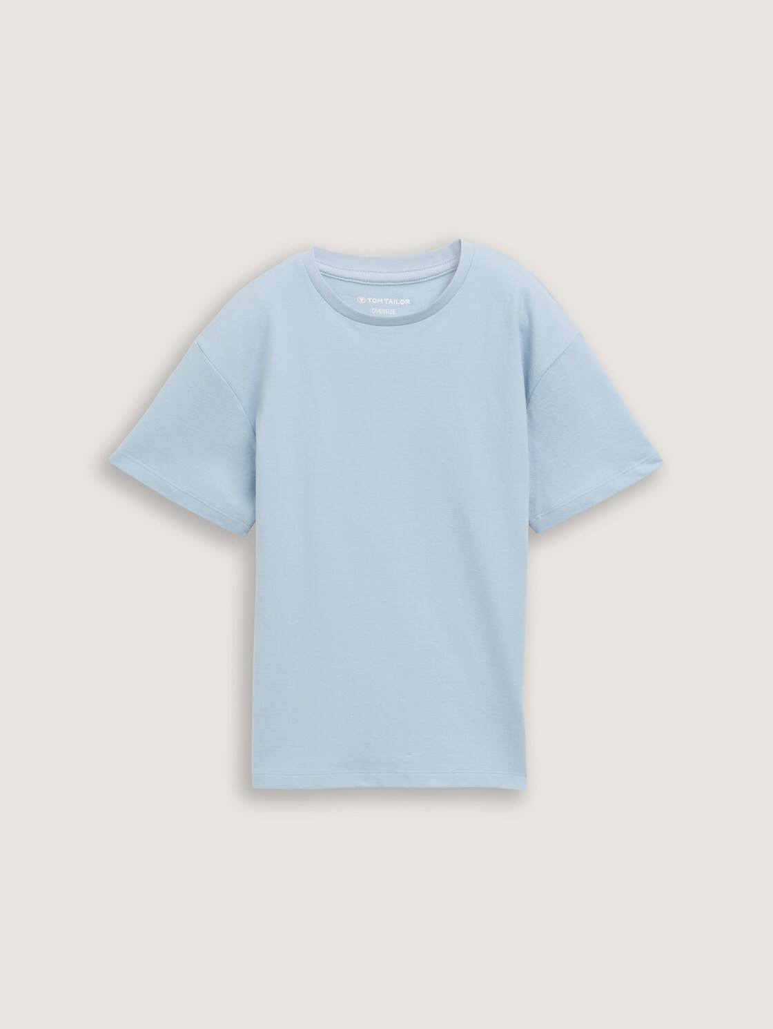 Oversize T-Shirt - soft foggy light blue - Vorder-Produkt-Ansicht