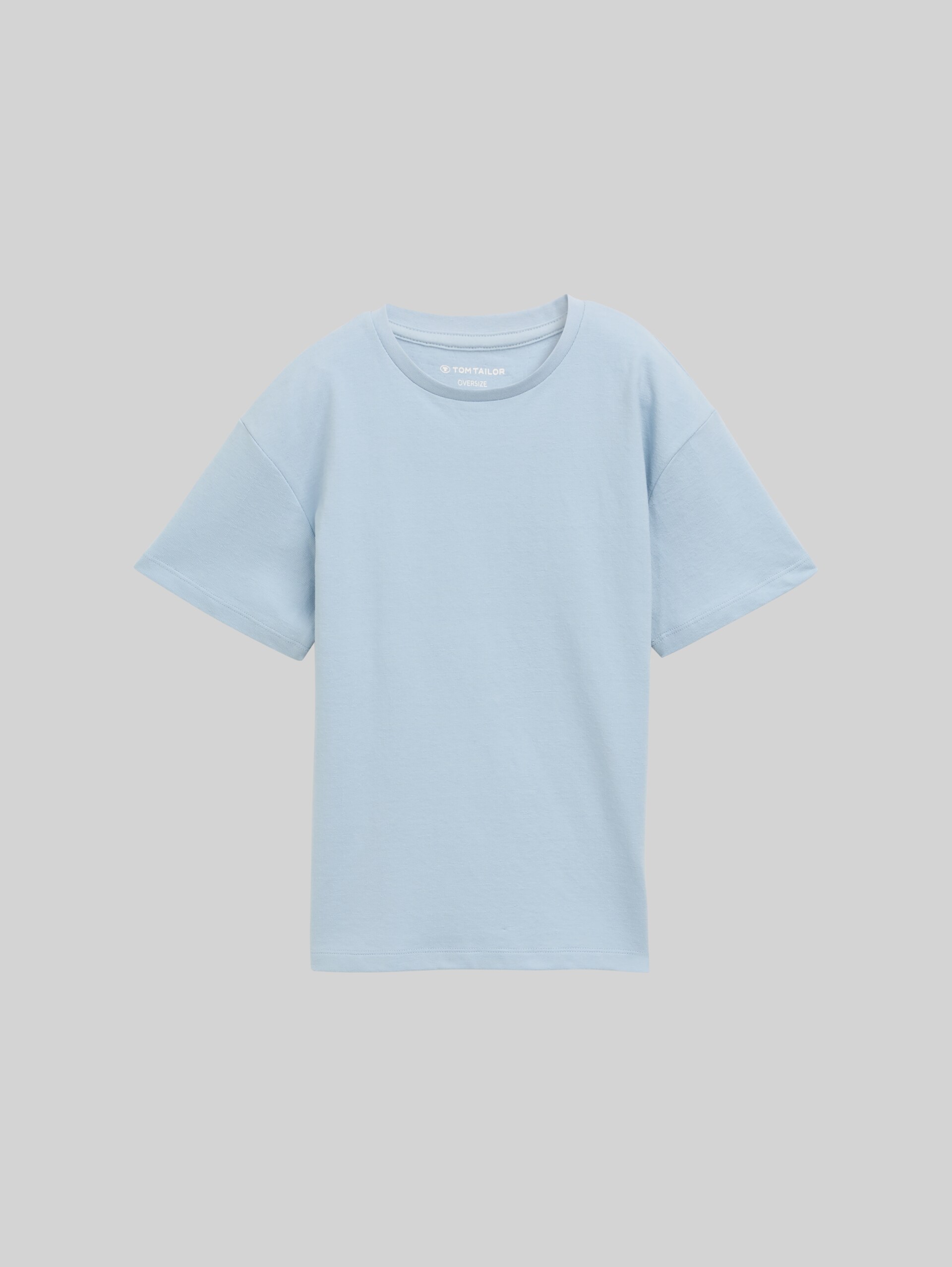 Oversize T-Shirt - soft foggy light blue - Vorder-Produkt-Ansicht