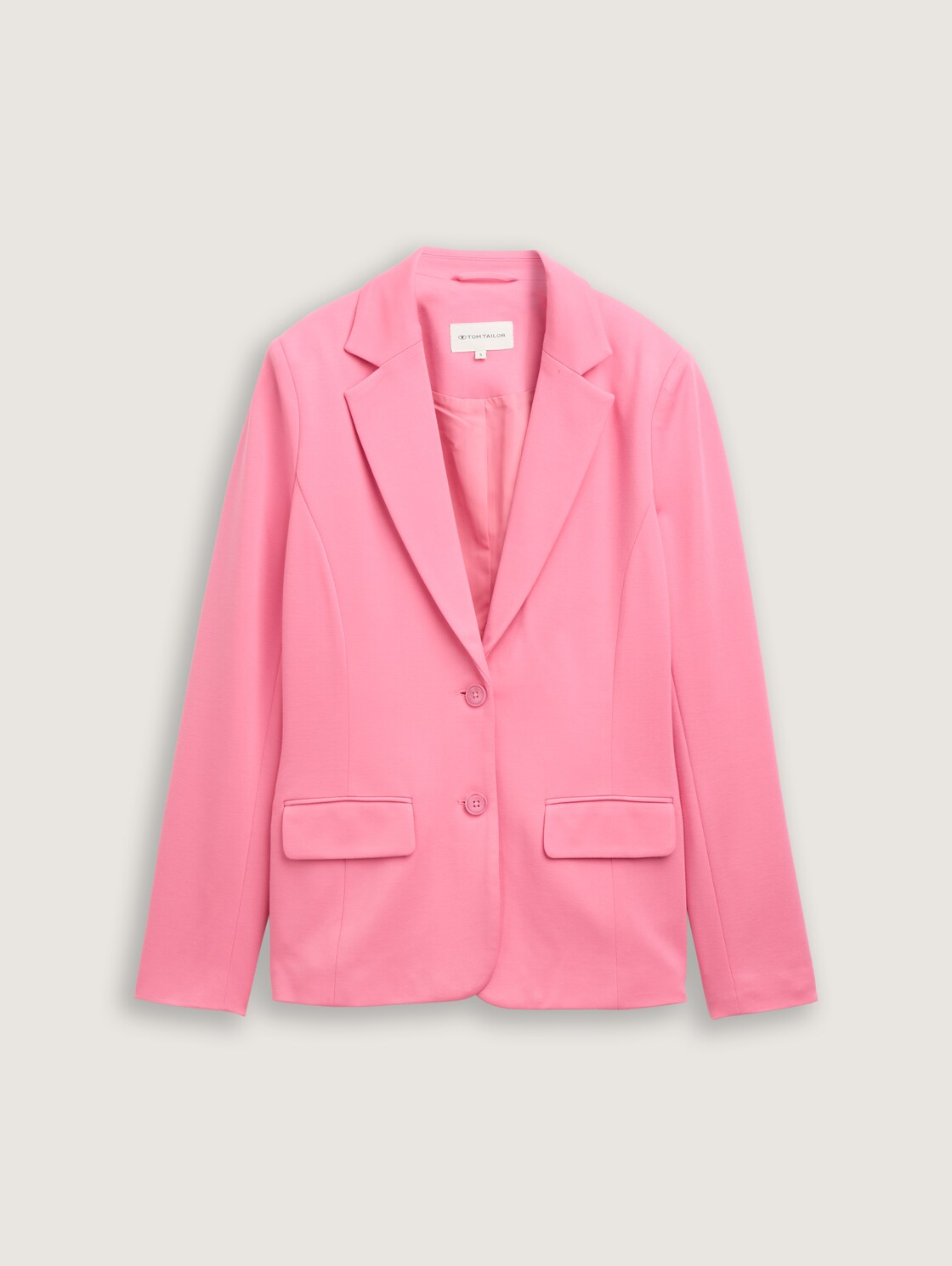 Slim Fit Jersey Blazer - Bright Rose