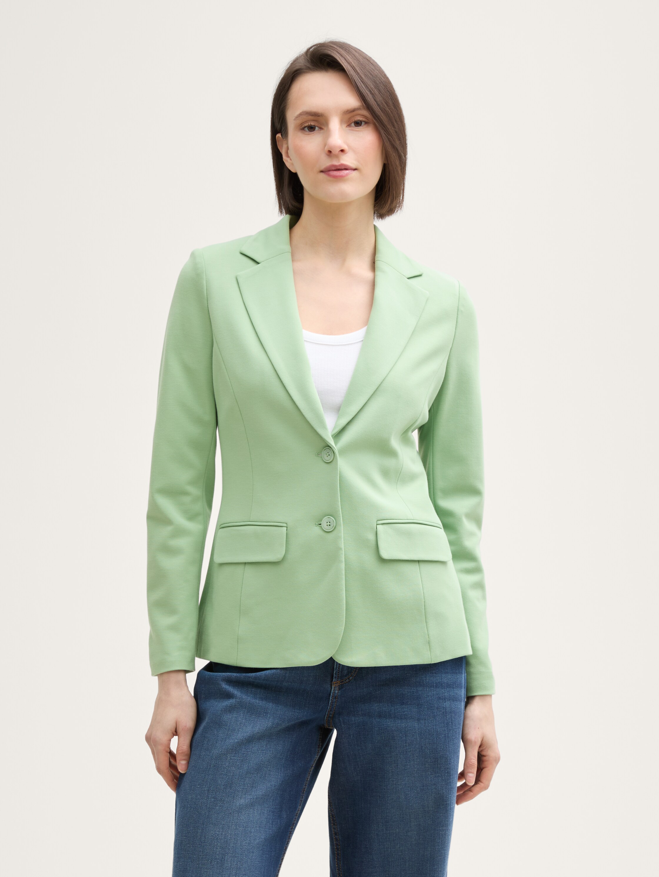 Slim Fit Jersey Blazer - 2