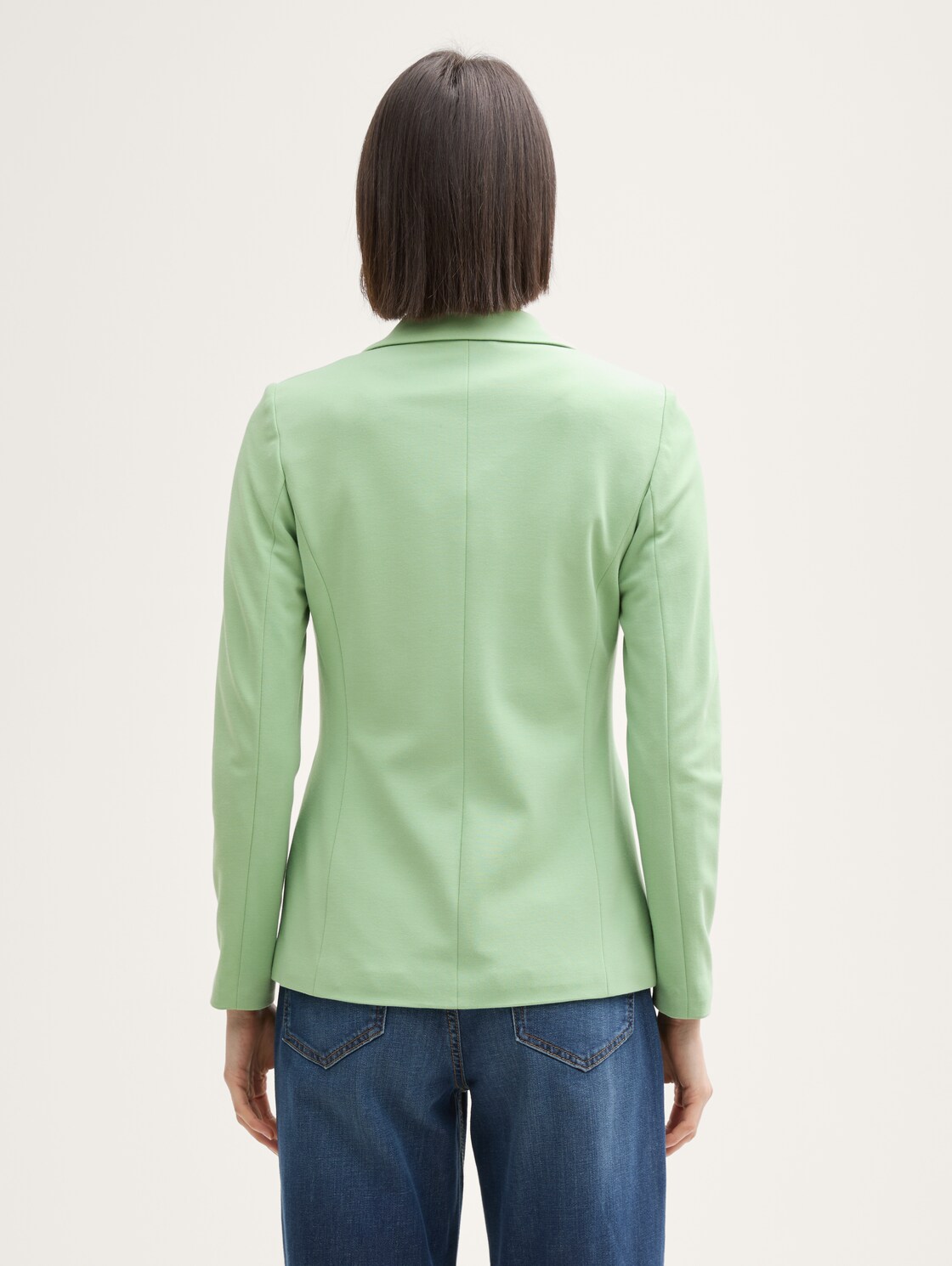 Slim Fit Jersey Blazer - true green