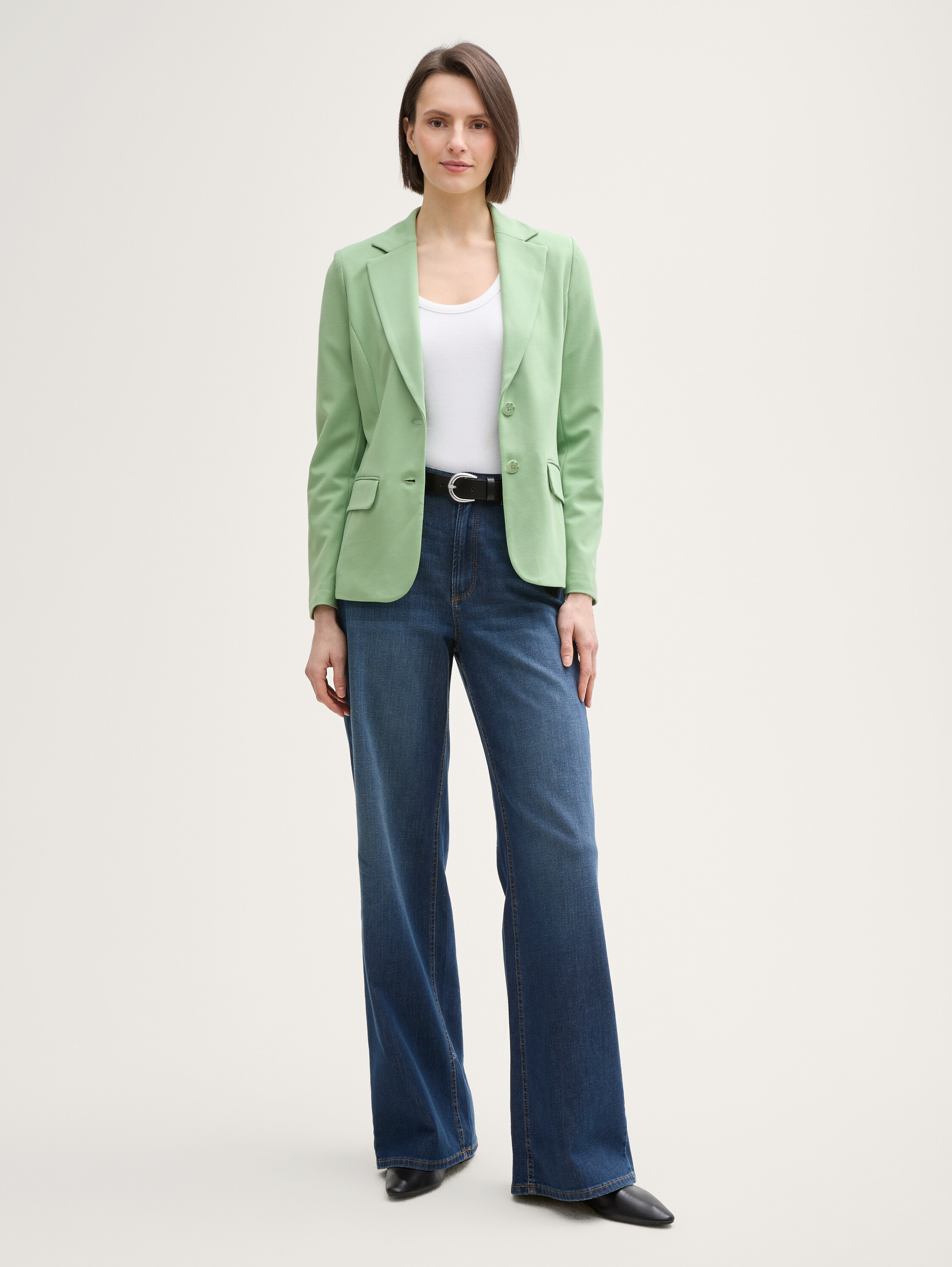 Slim Fit Jersey Blazer - 1