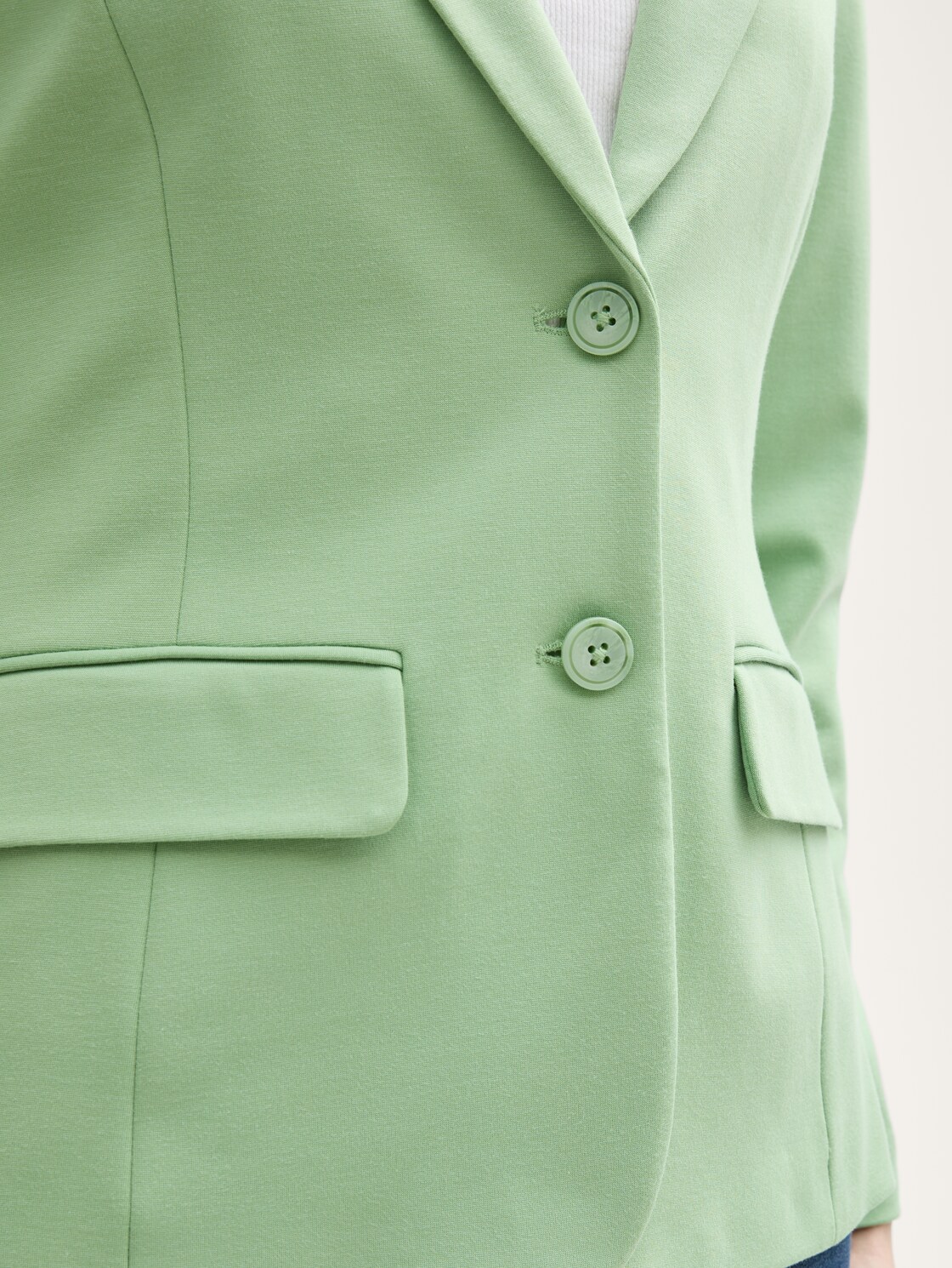 Slim Fit Jersey Blazer - true green