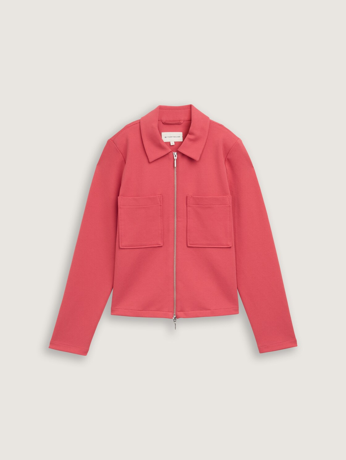 Jacke mit Brusttaschen - Berry Red