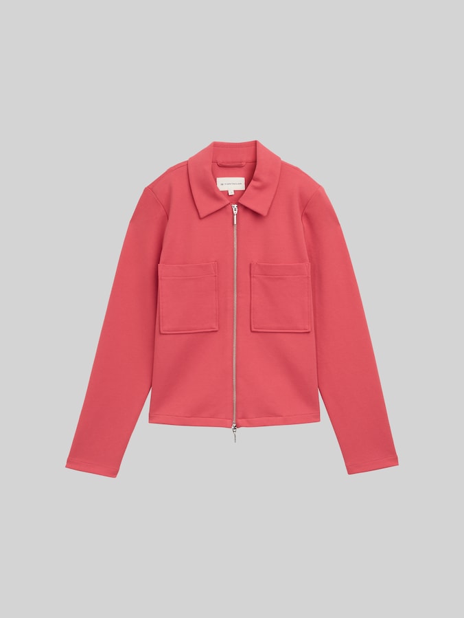Jacke mit Brusttaschen von Women, Berry Red