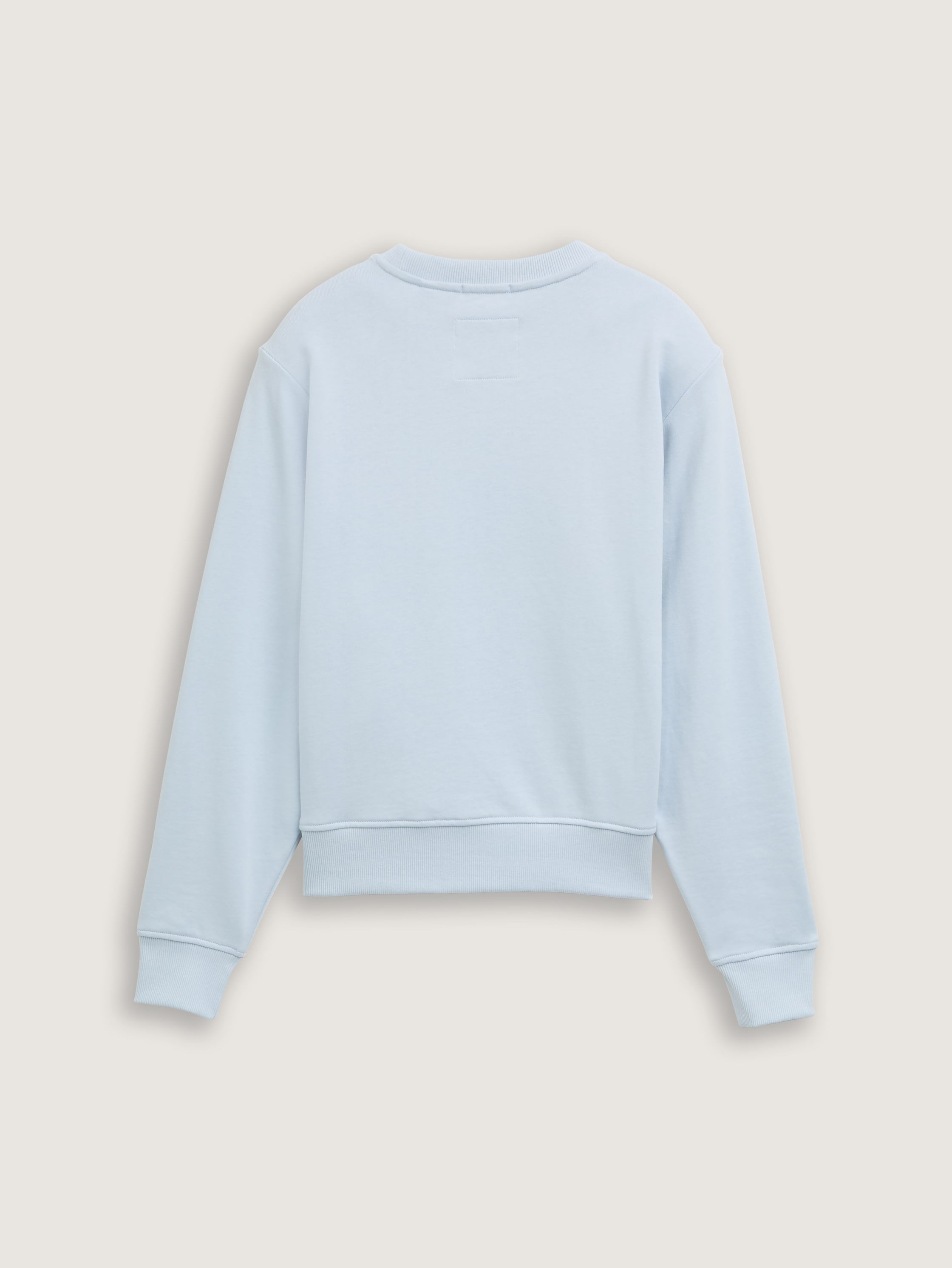Boxy Fit Sweatshirt mit Print - soft_foggy_light_blue - 