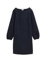 Ausgewählt, Knielanges Kleid mit Struktur von Tom Tailor, blau
