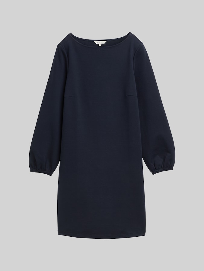 Knielange jurk met structuur door Women, sky captain blue
