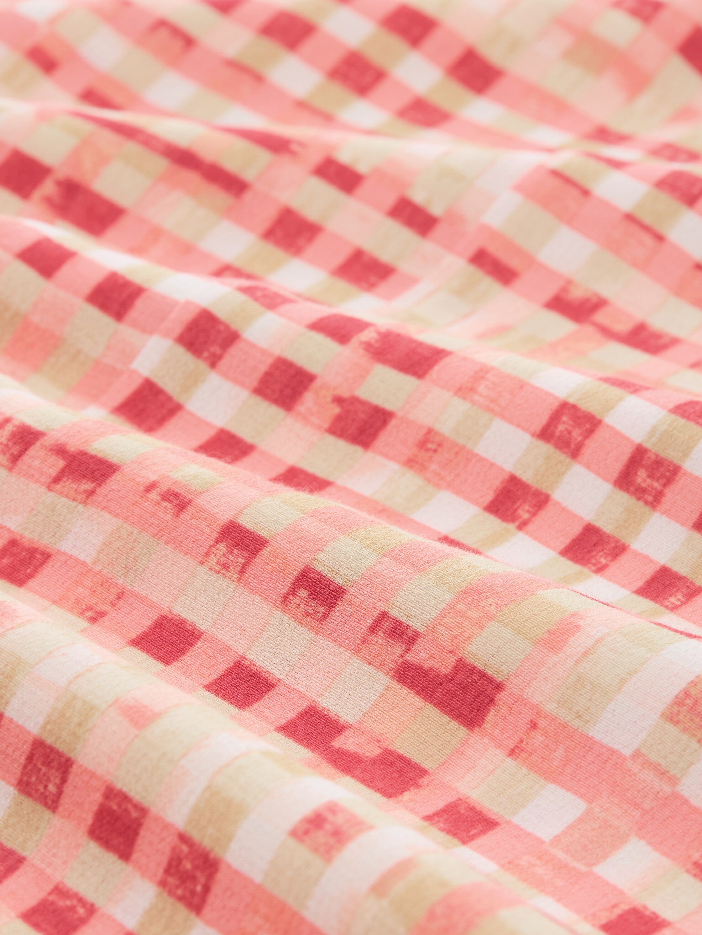 Maxi-Kleid mit Muster - berry_red_check_design - 