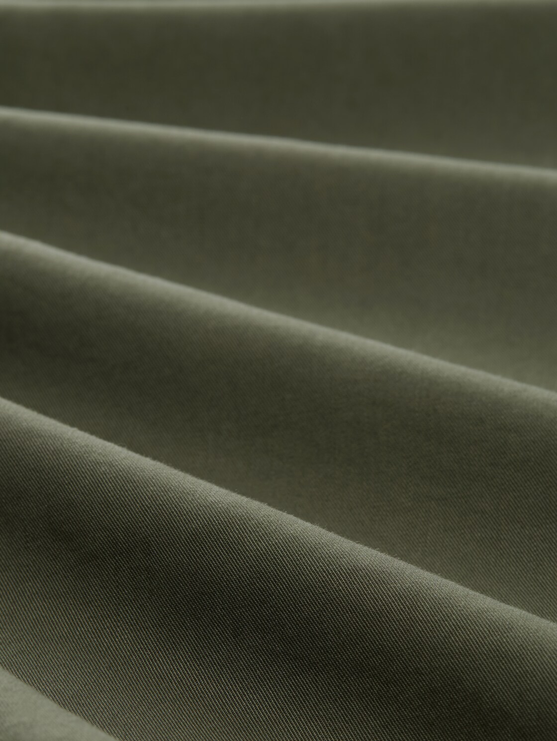 Blusenkleid im Utility-Look - Deep Forest Green - Material-Ansicht