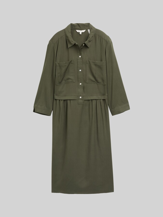 Blousejurk met look door Women, Deep Forest Green